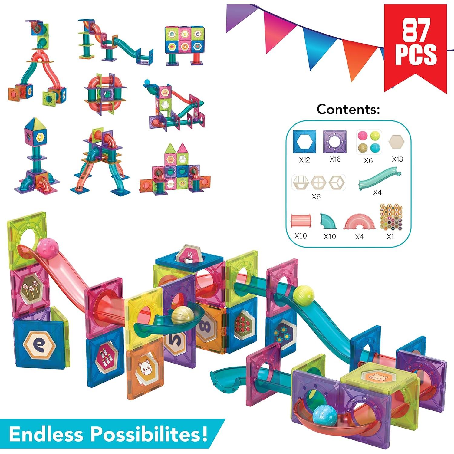 Carrera de Canicas Magnéticas MOBIUS 87 Piezas - Juguete Educativo