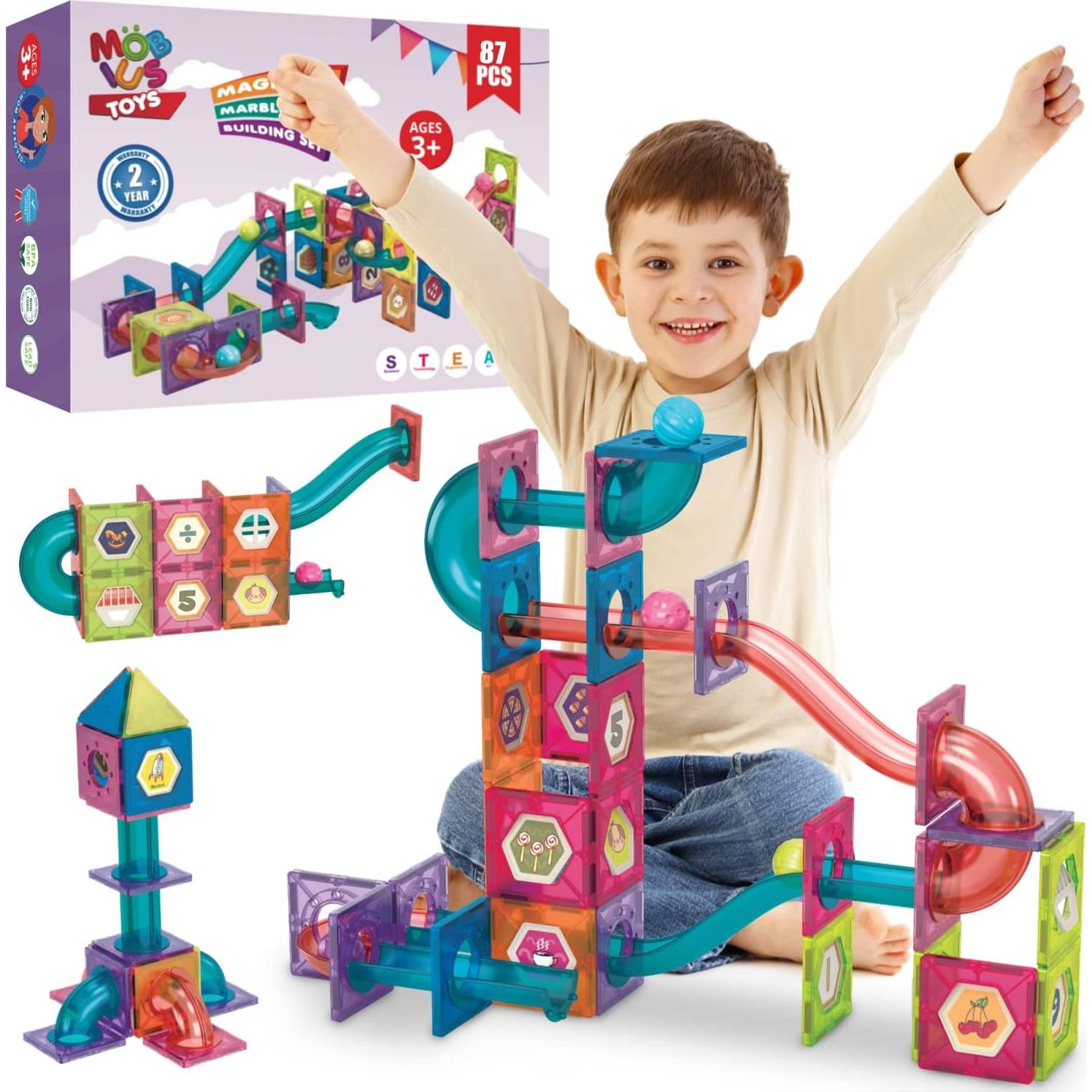 Carrera de Canicas Magnéticas MOBIUS 87 Piezas - Juguete Educativo