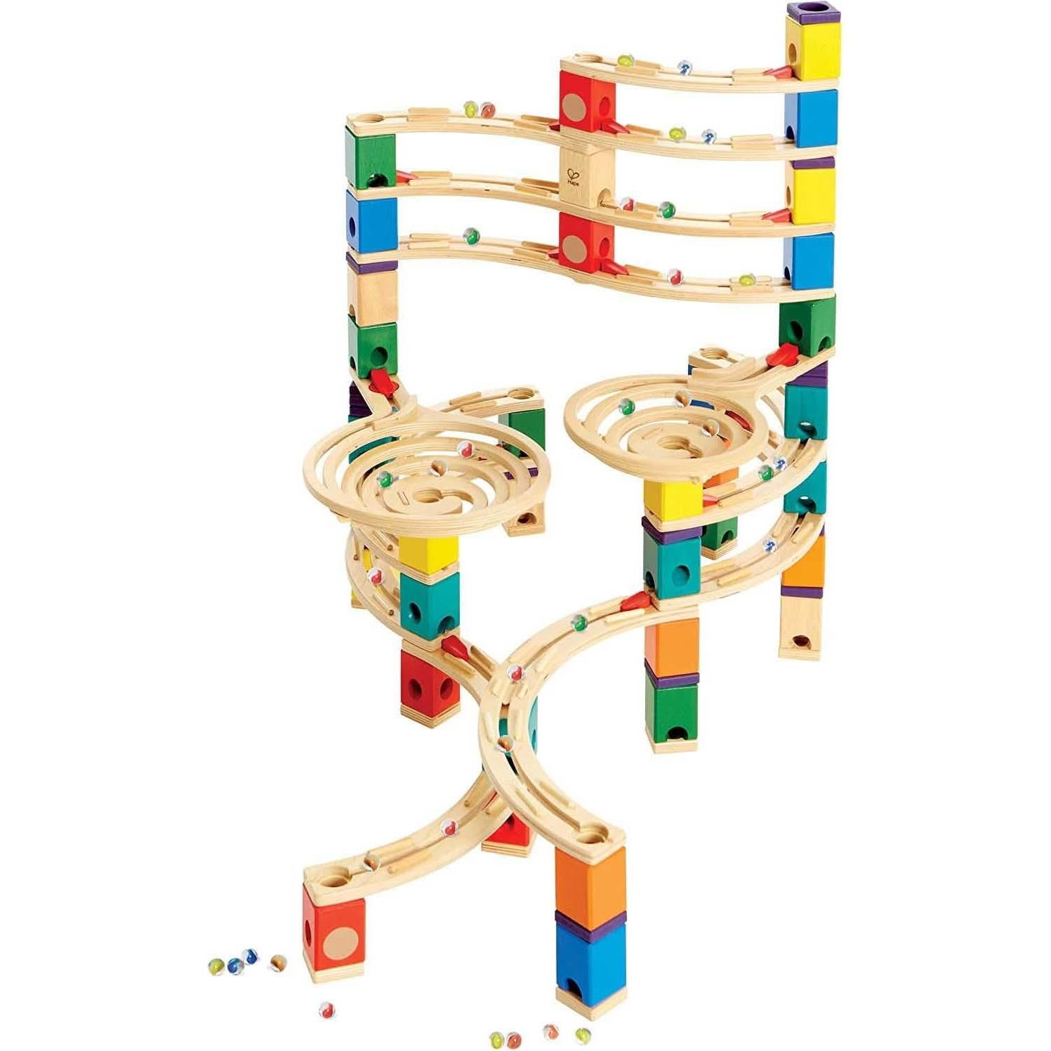 Hape Quadrilla Ciclon - Juego de Canicas de Madera 62x34cm