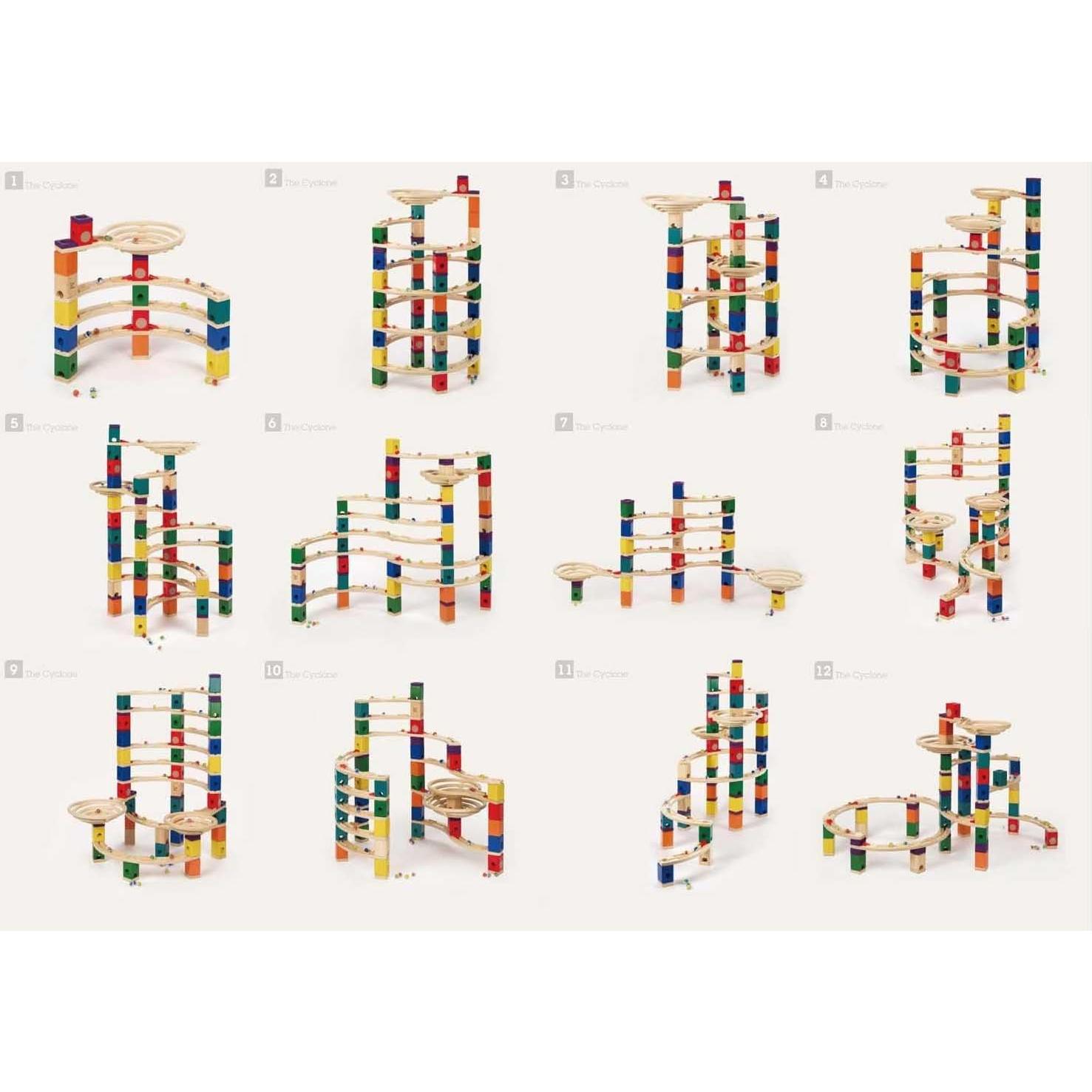 Hape Quadrilla Ciclon - Juego de Canicas de Madera 62x34cm