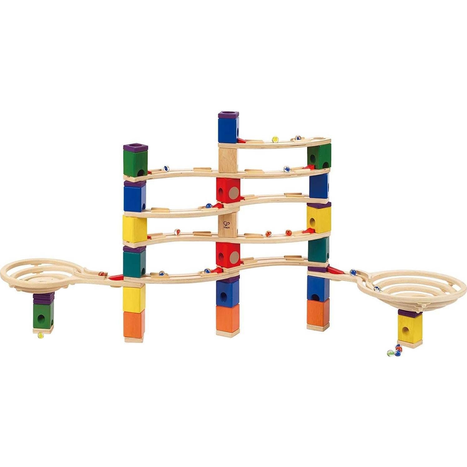 Hape Quadrilla Ciclon - Juego de Canicas de Madera 62x34cm
