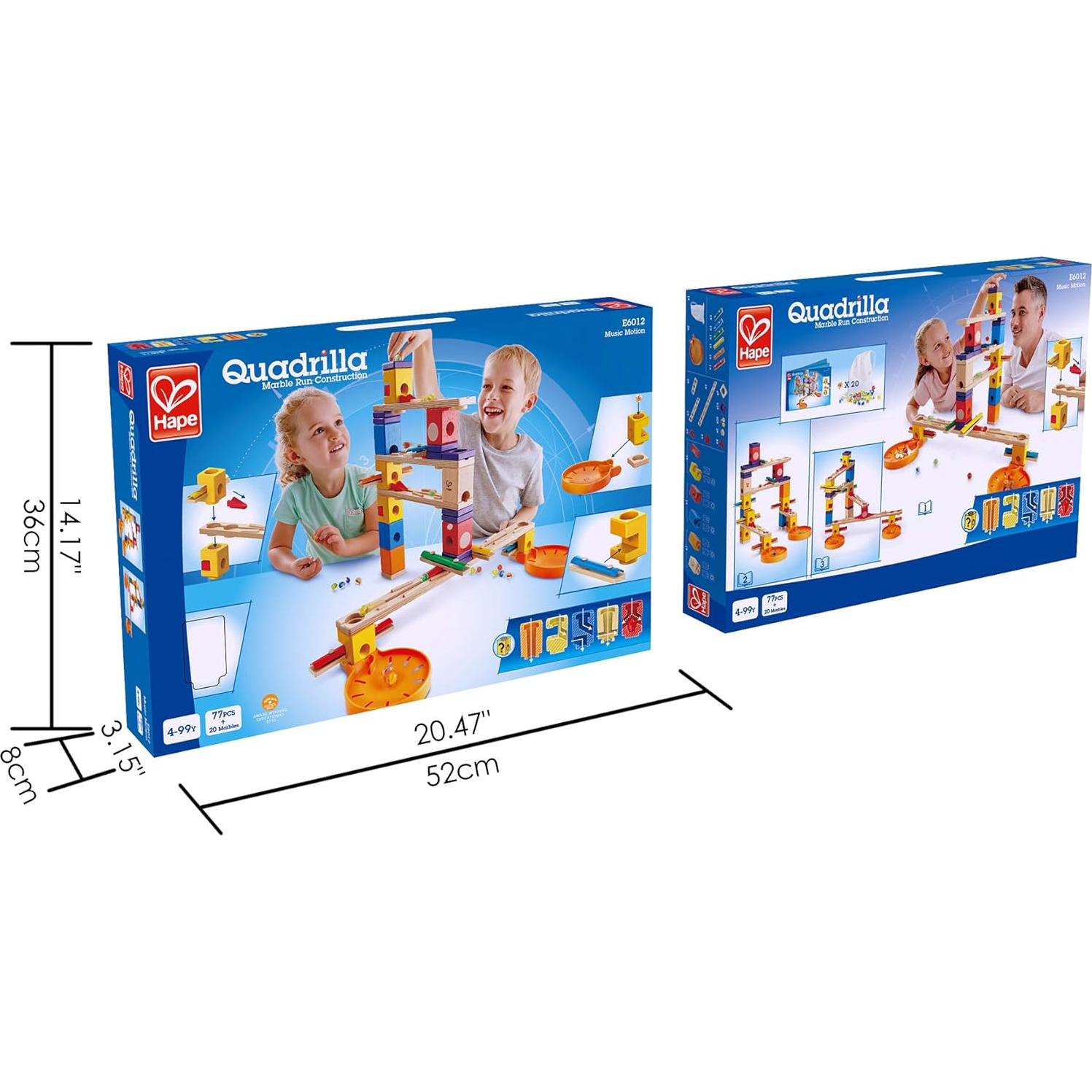 Hape Quadrilla Carrera de Canicas Musical 97 Piezas