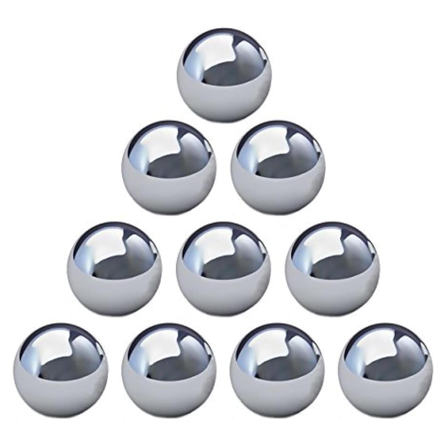 Bolas de Reemplazo Cuatro Hermanos Acero Cromado 10 Pzas 1.27 cm