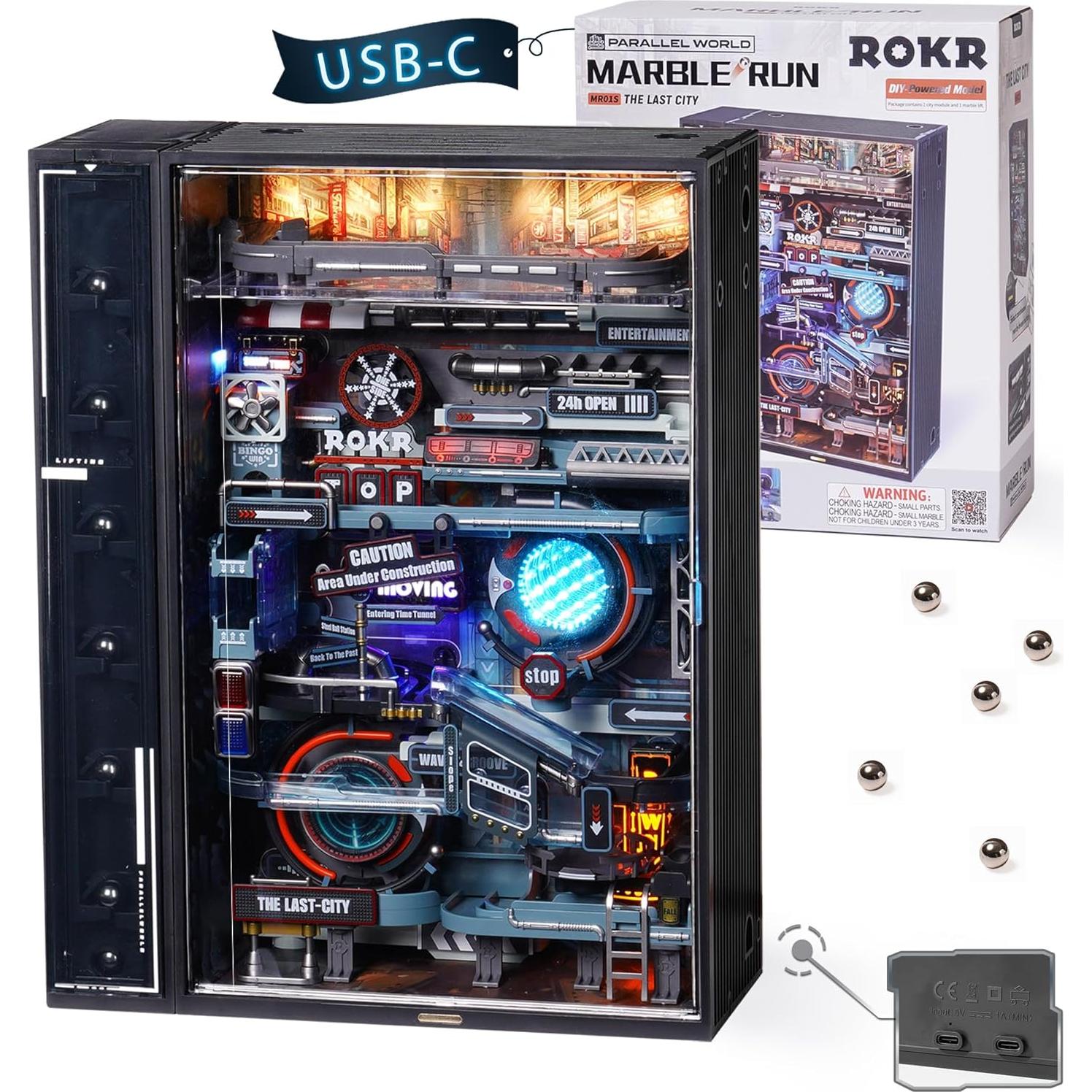 Rompecabezas de Madera 3D ROKR ST003 con Luz Nocturna