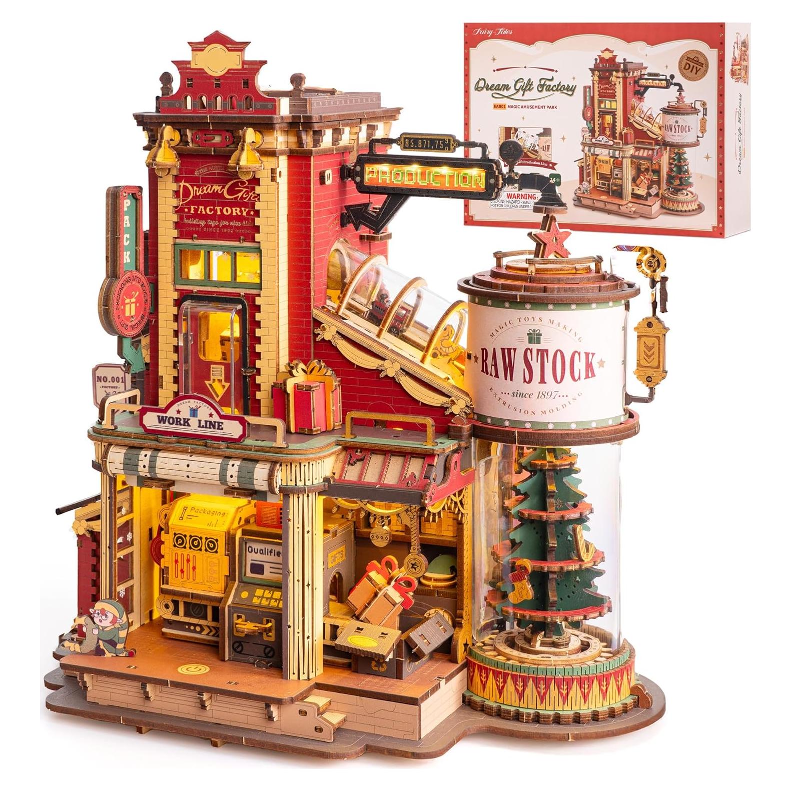 Rompecabezas 3D de Madera ROBOTIME EAB01, Caja de Música Retro