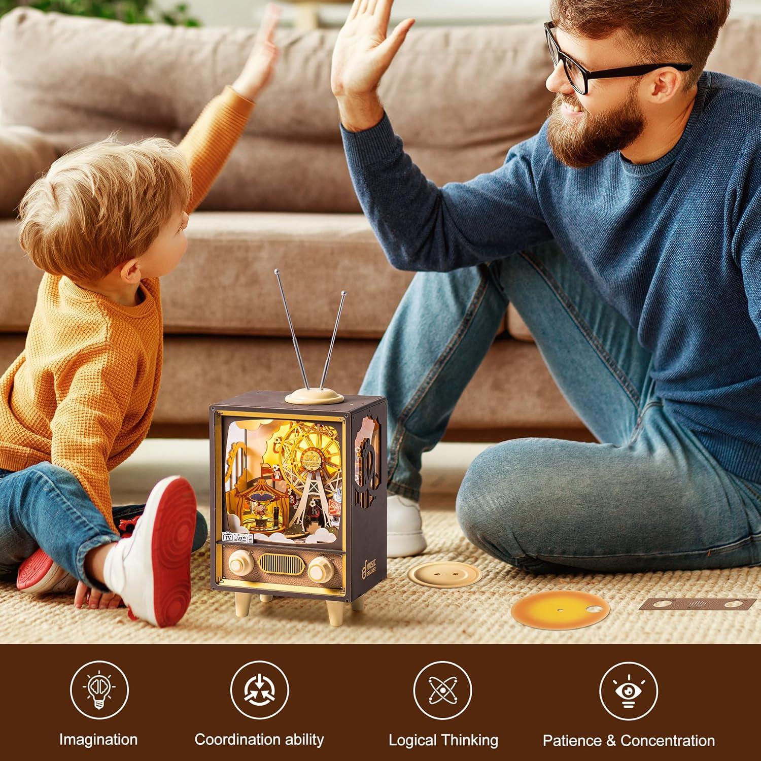 Caja de Música 3D de Madera ROBOTIME Carnaval del Atardecer