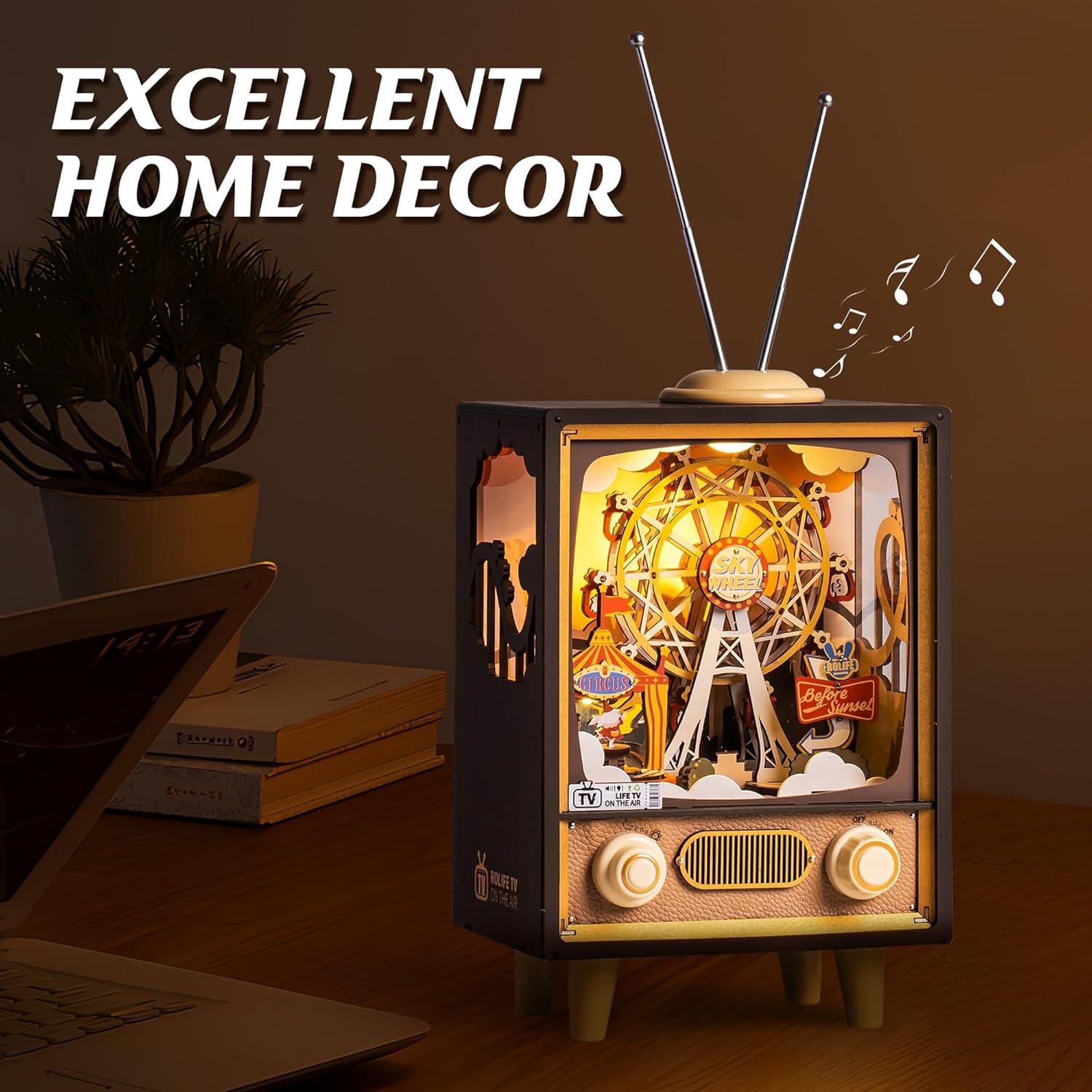 Caja de Música 3D de Madera ROBOTIME Carnaval del Atardecer