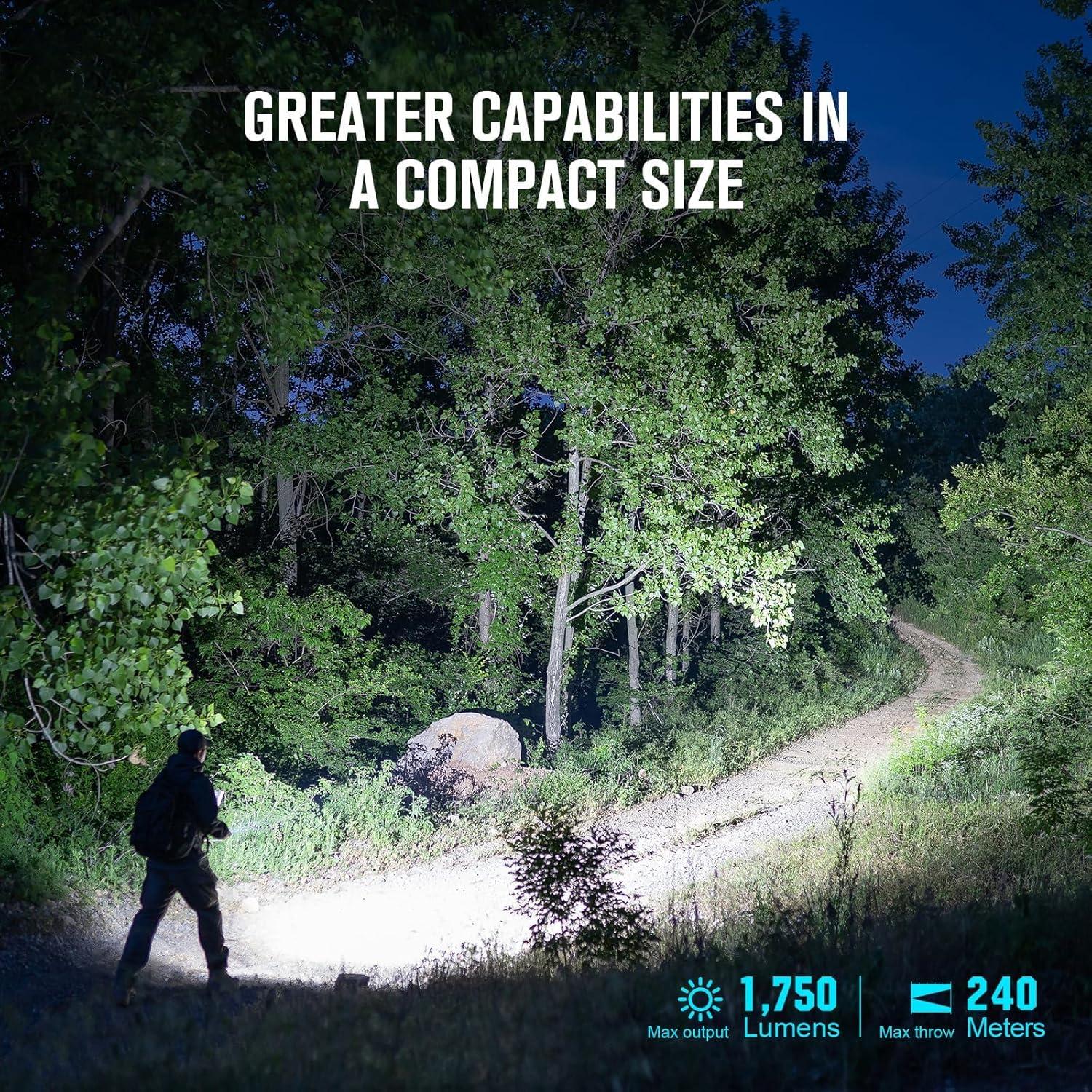 Linterna Táctica OLIGHT Warrior Mini3 1750 Lúmenes Recargable