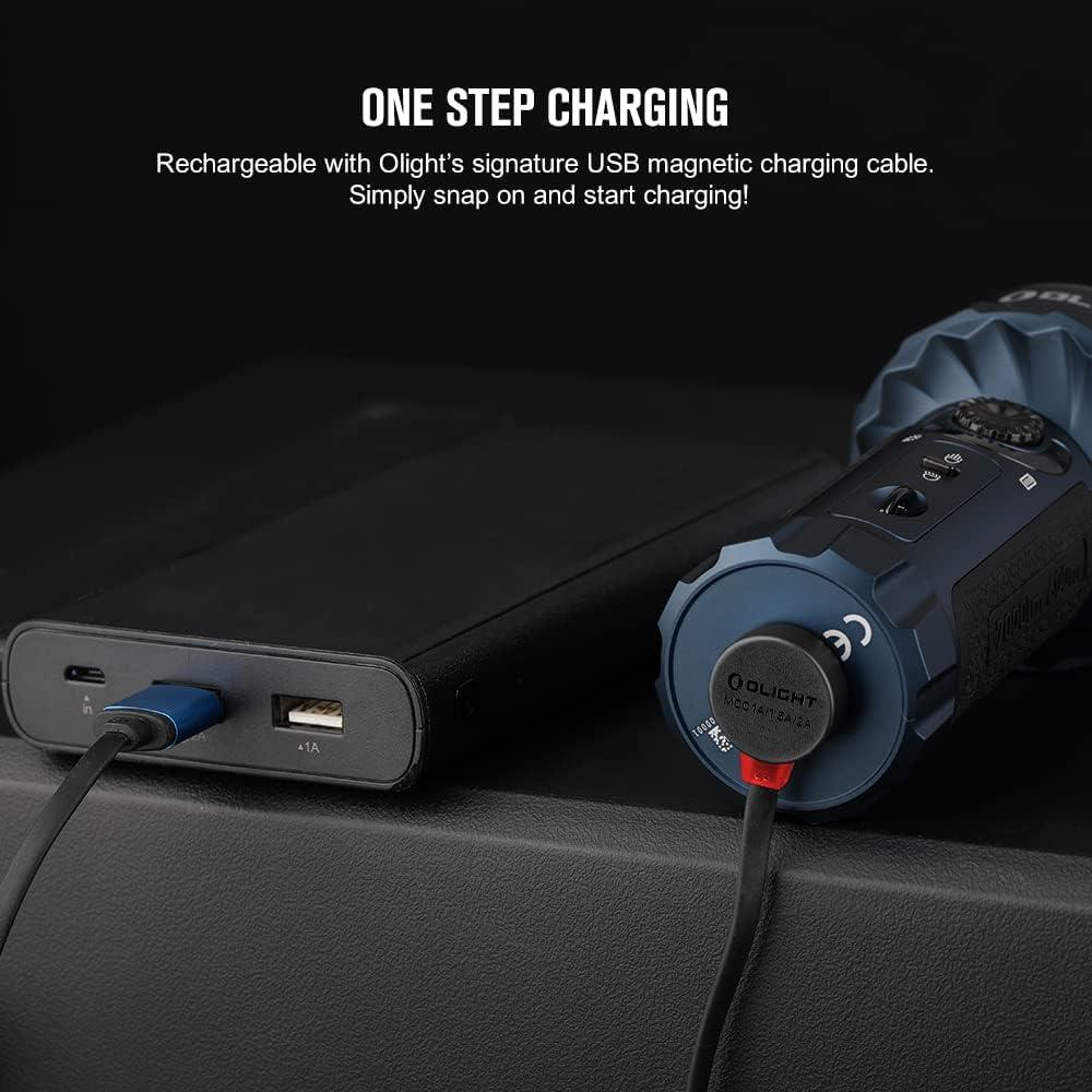 Linterna OLIGHT Marauder Mini 7000 Lúmenes Recargable Azul