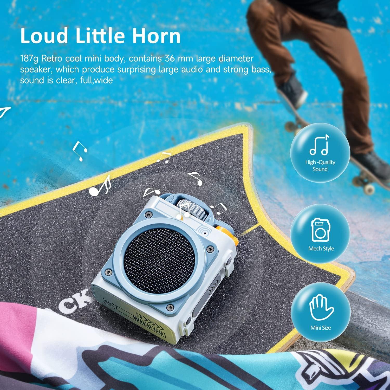 Altavoz Bluetooth Muzen Wild Go IPX5 Portátil 187g Sonido Fuerte