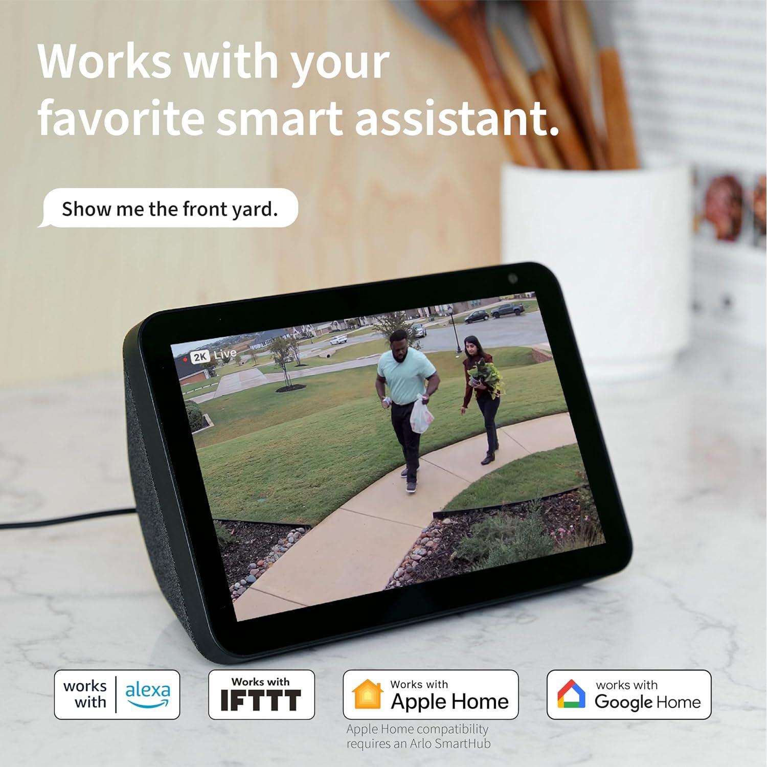 Cámara de Seguridad Arlo Essential XL 2K Inalámbrica - Exterior/Interior