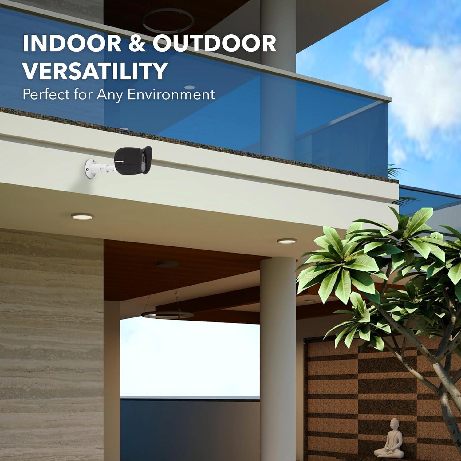 Soporte de Pared Ajustable Wasserstein para Cámaras Arlo - 2 Pack Blanco