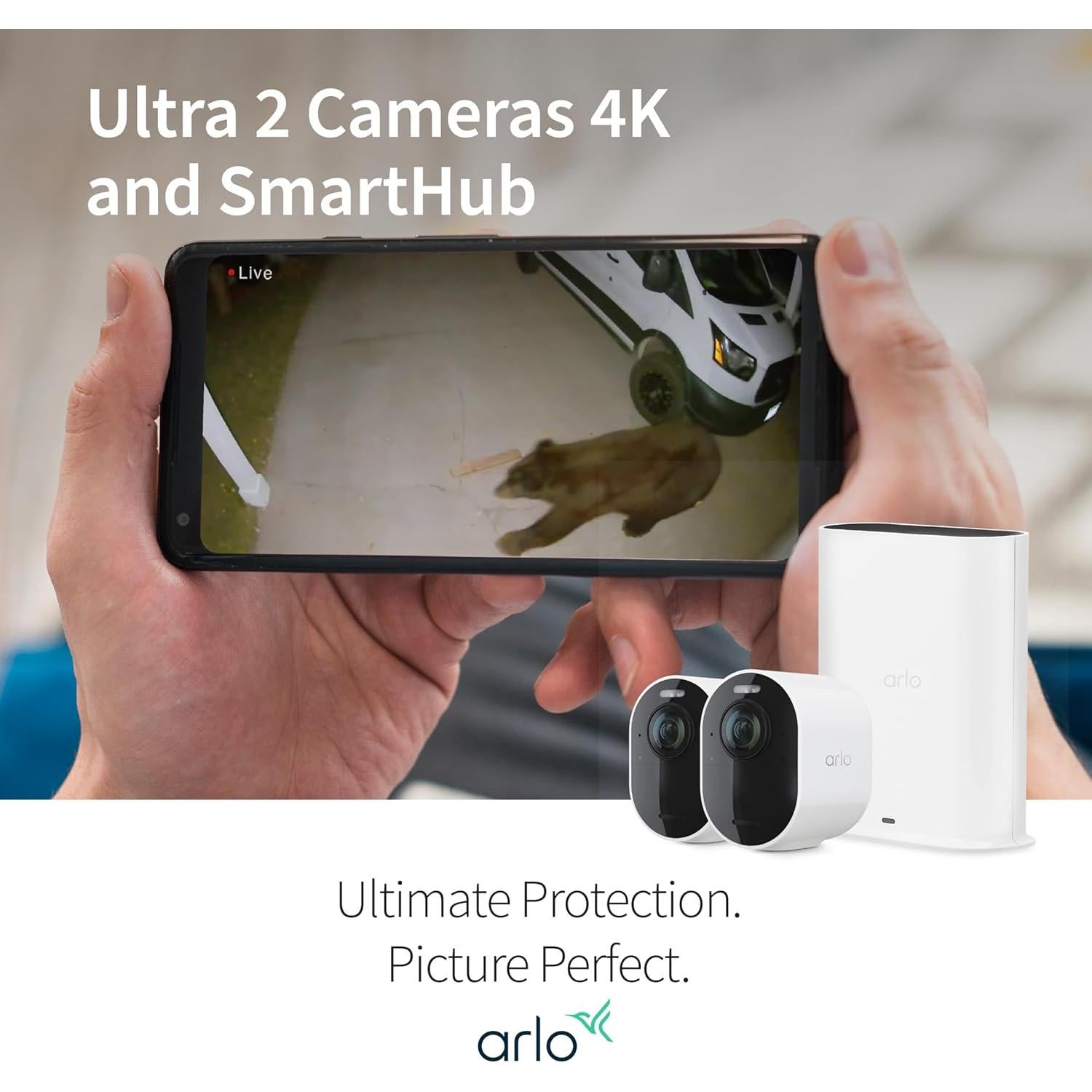 Cámara de Seguridad Inalámbrica Arlo Ultra 2 4K HDR - 2 Cámaras