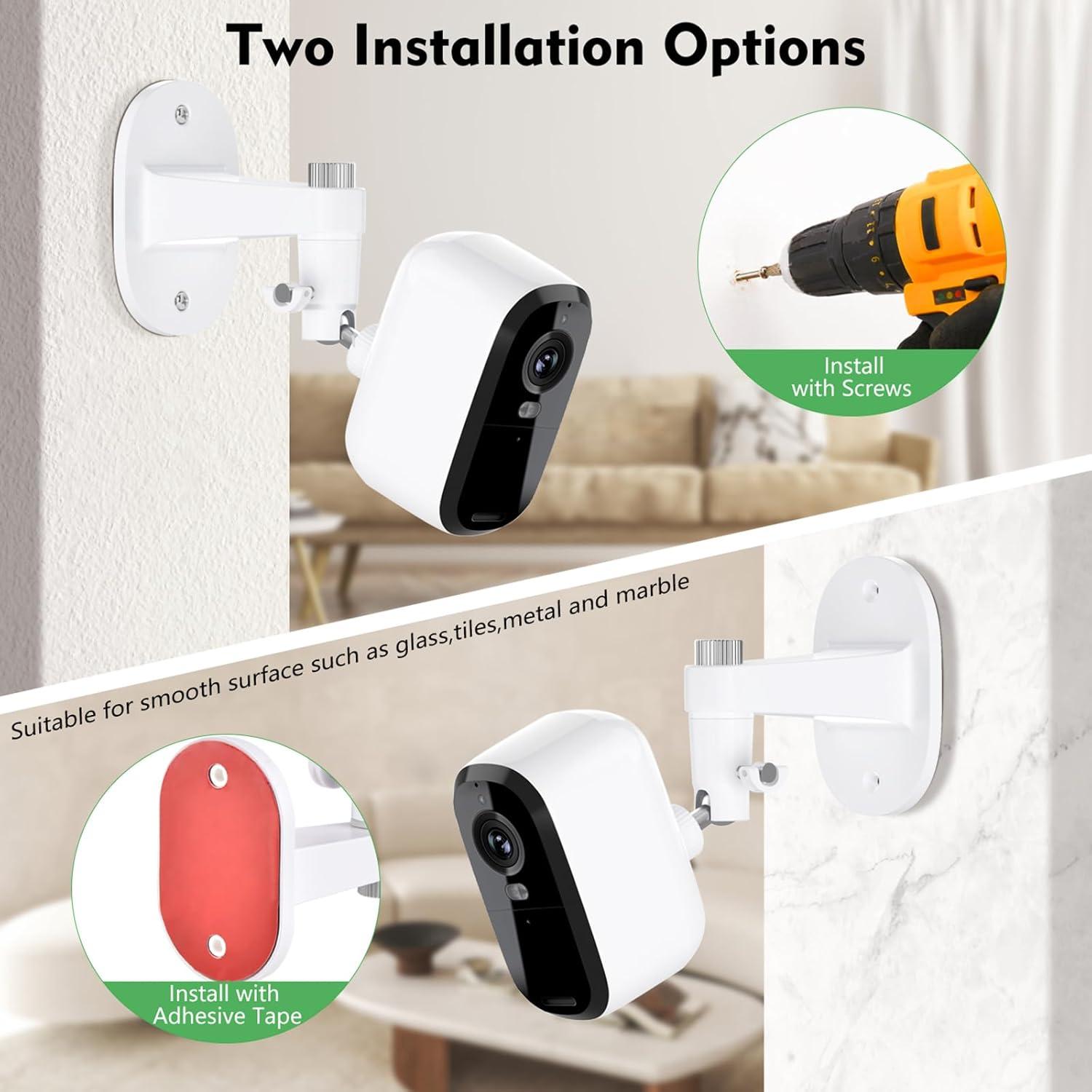 Soporte Ajustable para Cámara Arlo Essential 2K y Pro - Blanco