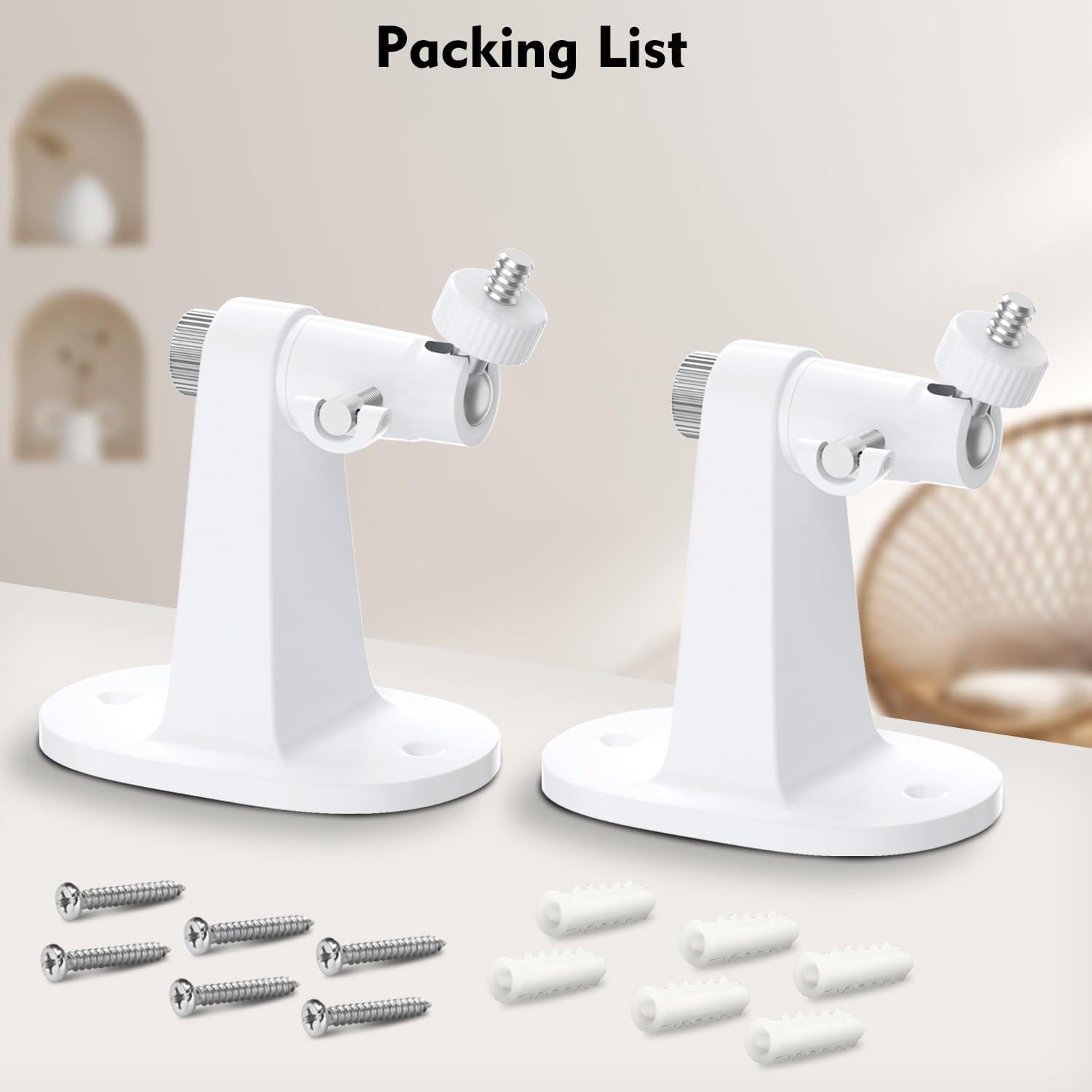 Soporte Ajustable para Cámara Arlo Essential 2K y Pro - Blanco