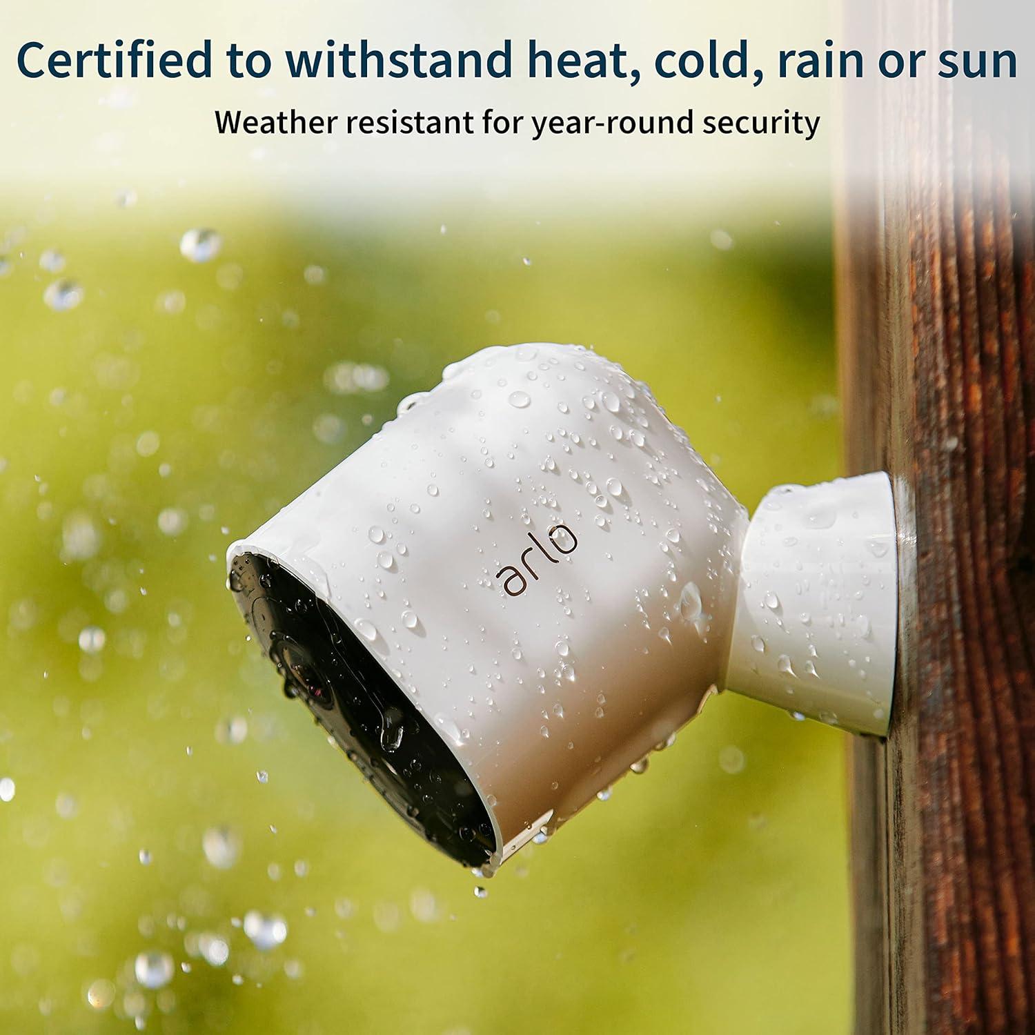 Cámara de Seguridad Arlo Pro 4 - Paquete de 3 - 2K HDR, Inalámbrica, Visión Nocturna a Color