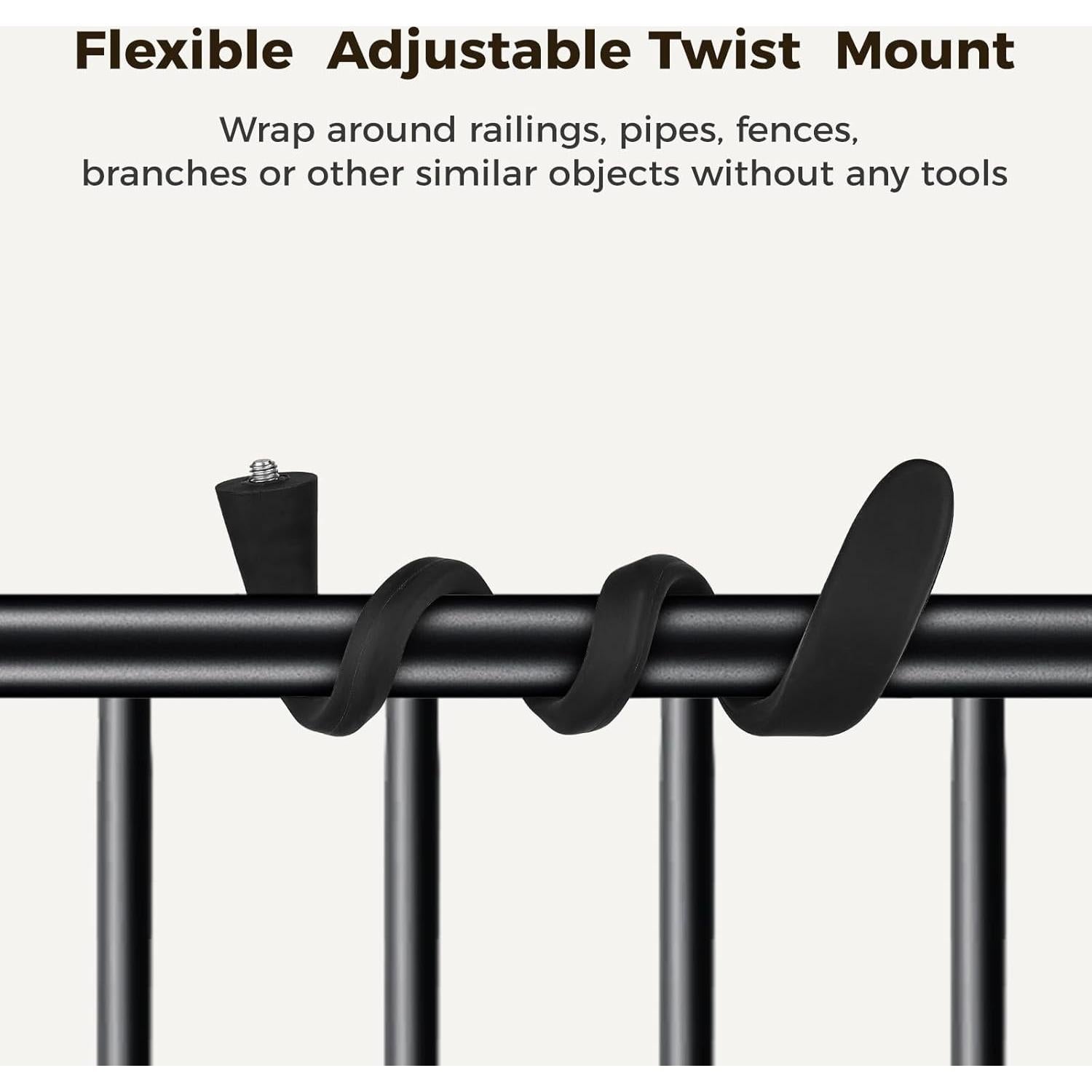 Soporte flexible para cámaras Arlo - 2 Pack - Wochel - Negro