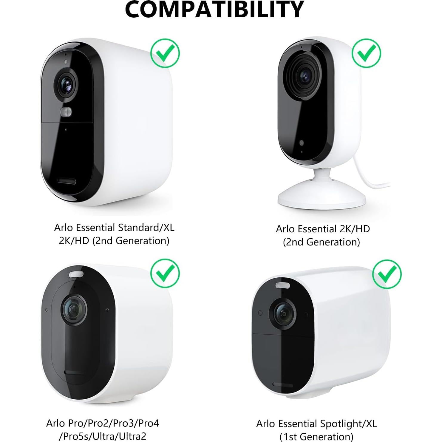 Soporte de pared ajustable Annkoifu para cámara Arlo Essential 2K