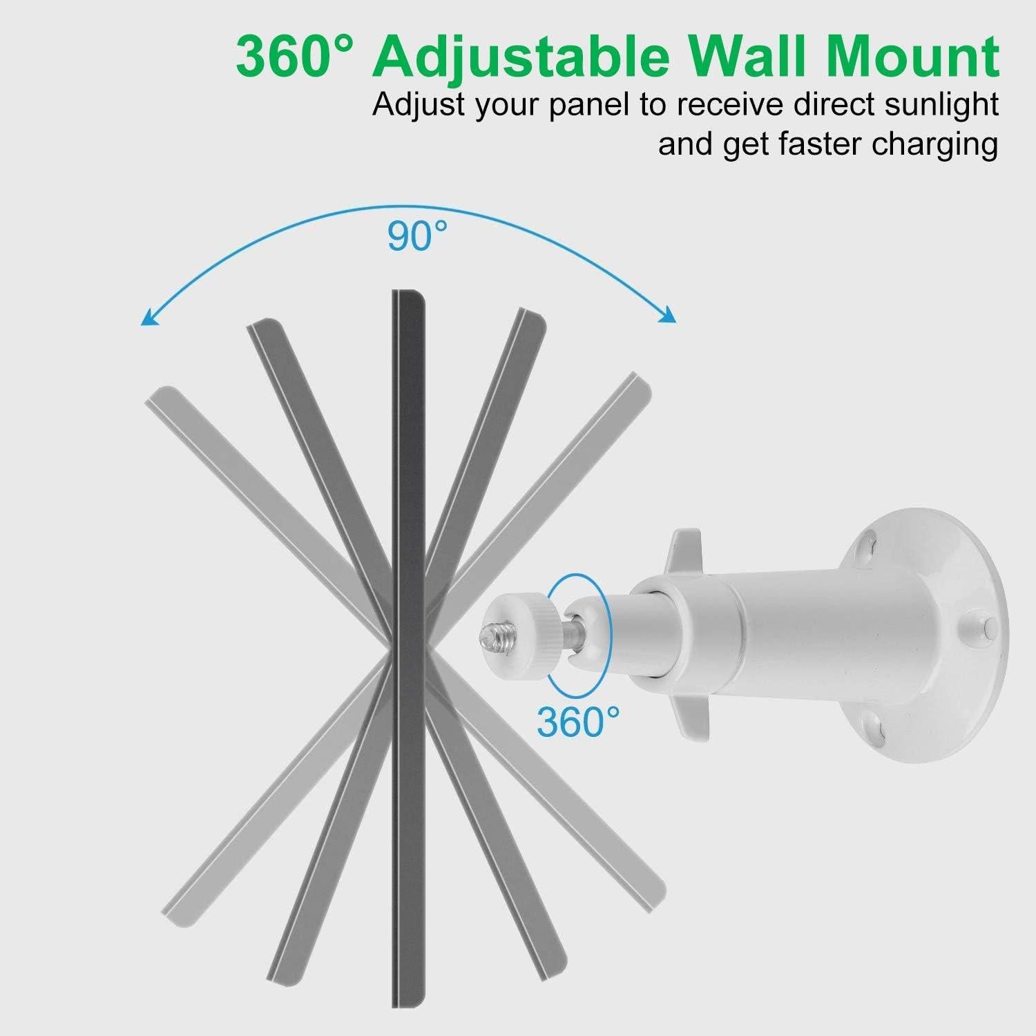 Cargador Solar UYODM 3 Paneles para Arlo Essential Spotlight