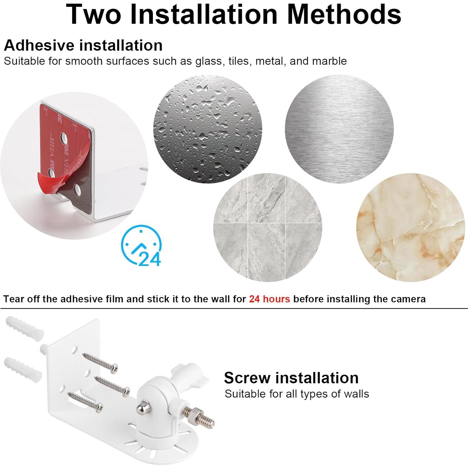 Soporte de cámara ajustable UYODM para Arlo Pro y Essential - 2 unidades