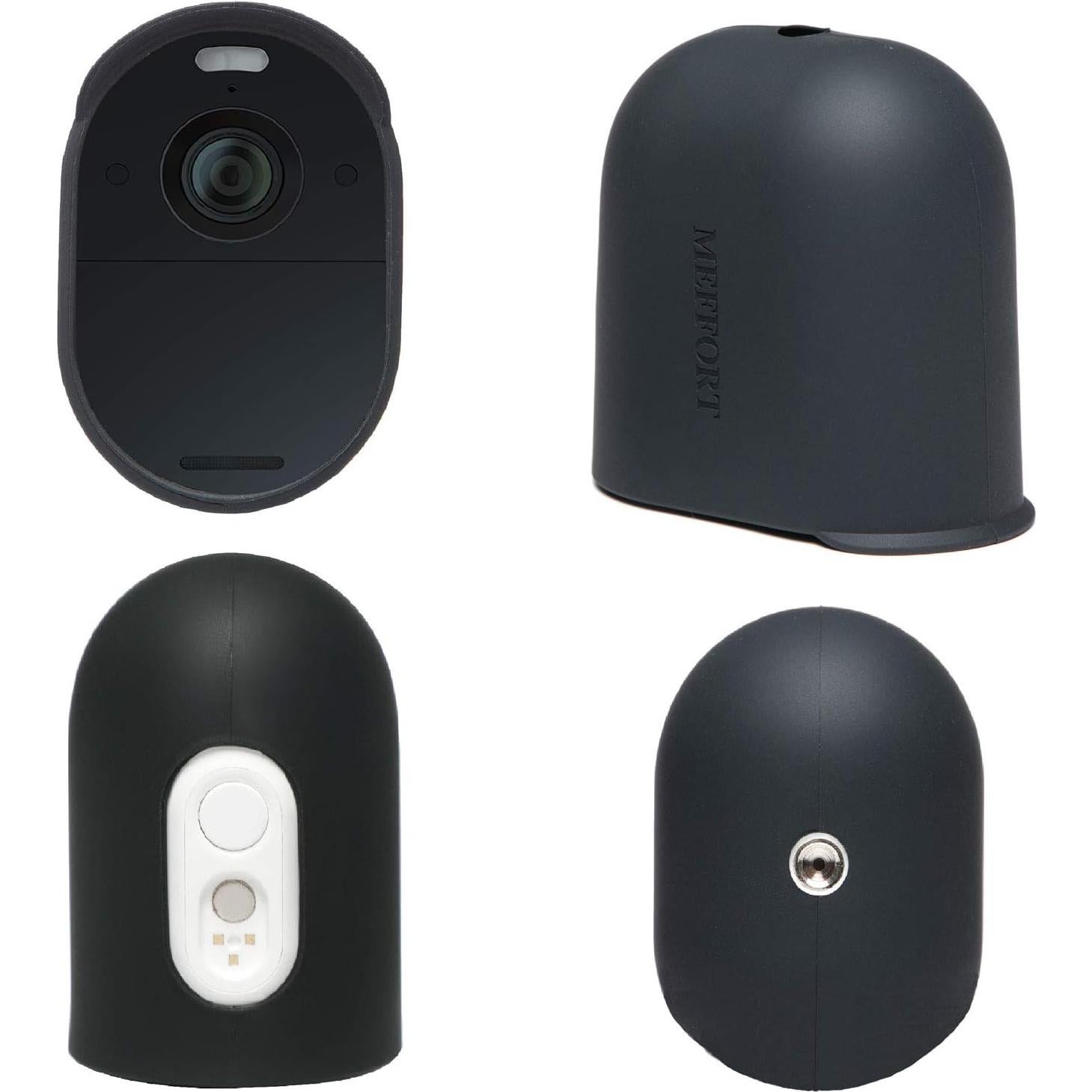 Funda de silicona Meffort Inc para cámara Arlo Essential - Negro