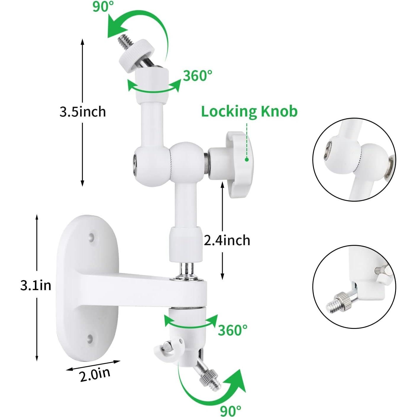 Soporte de pared 2 en 1 para panel solar y cámara Arlo