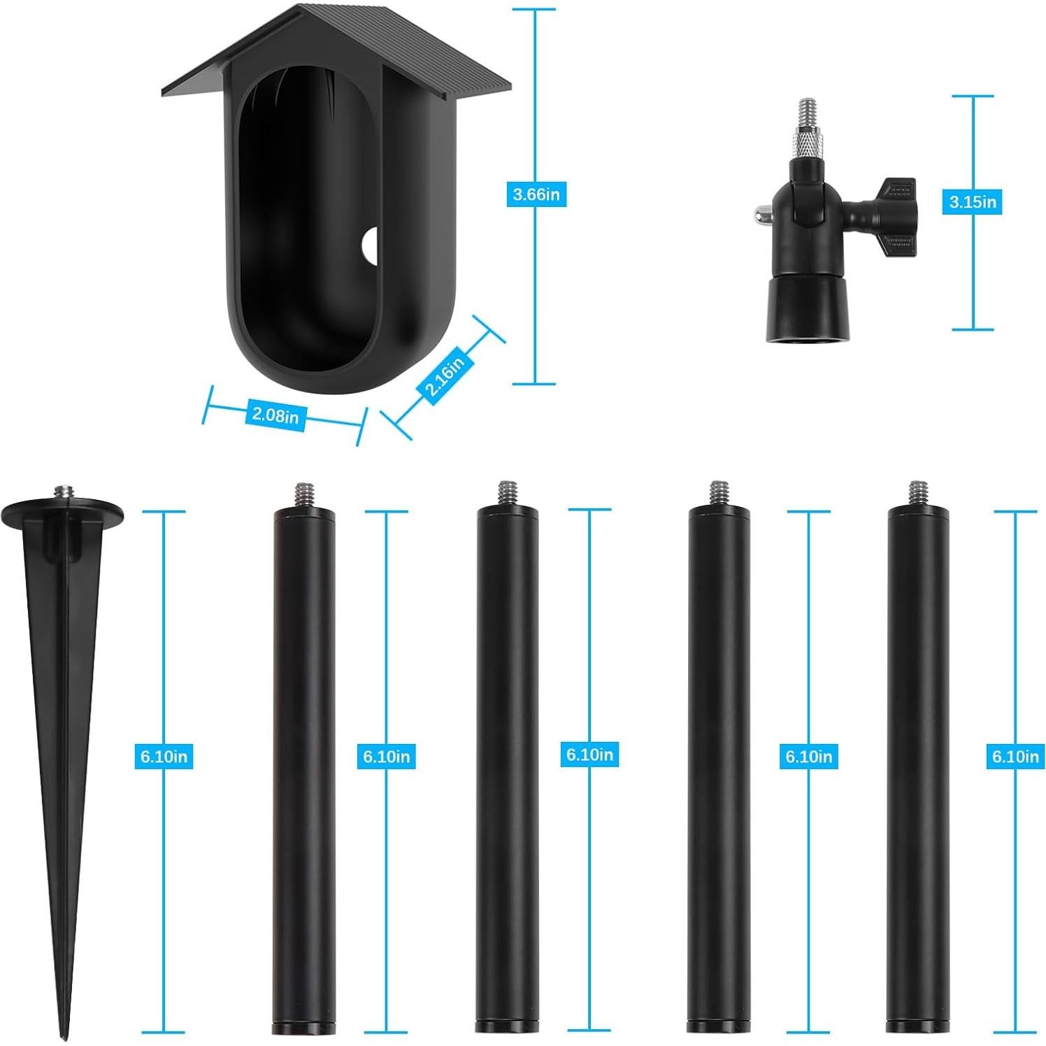 Soporte de Estaca de Tierra HOLACA y Funda Silicona para Arlo