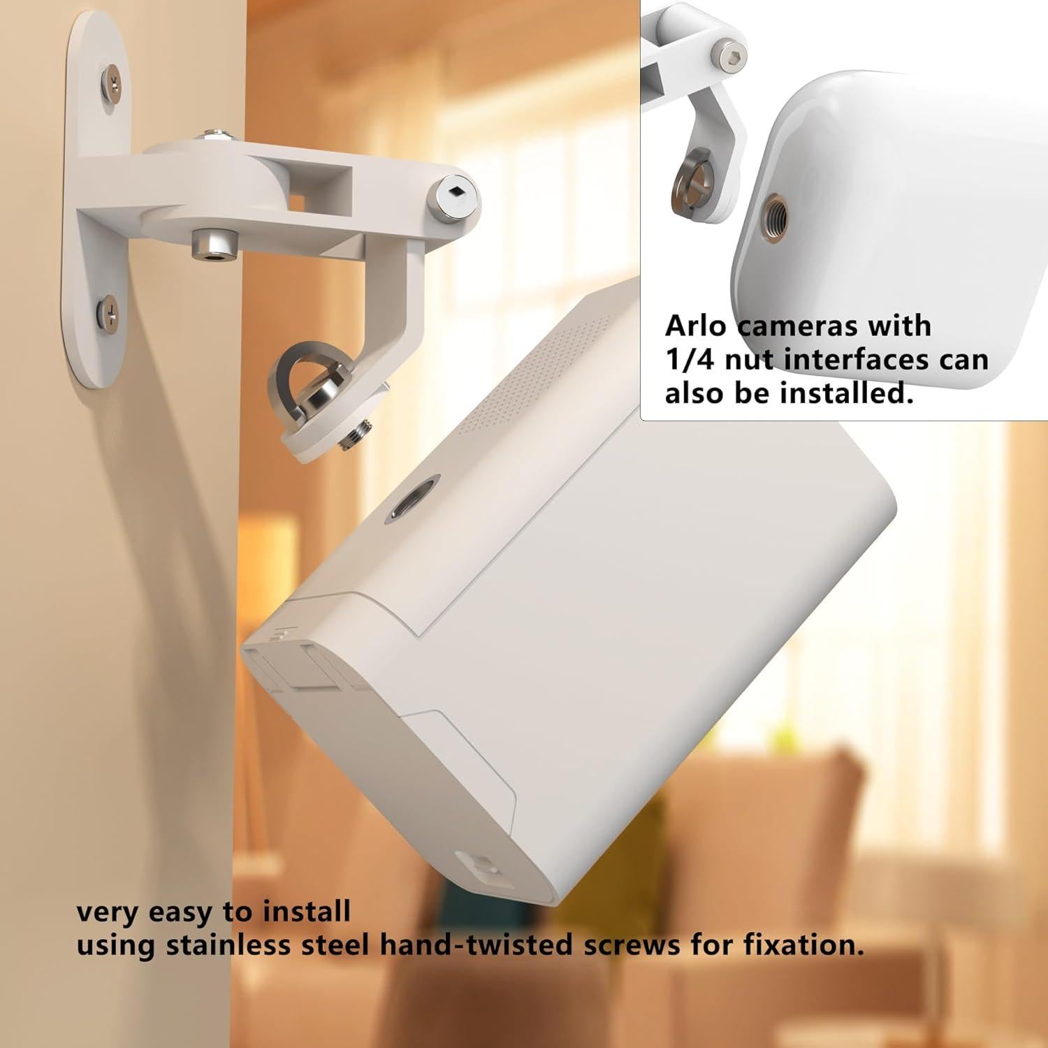 Soporte de Pared Ajustable Metal Zwolf para Cámara Arlo