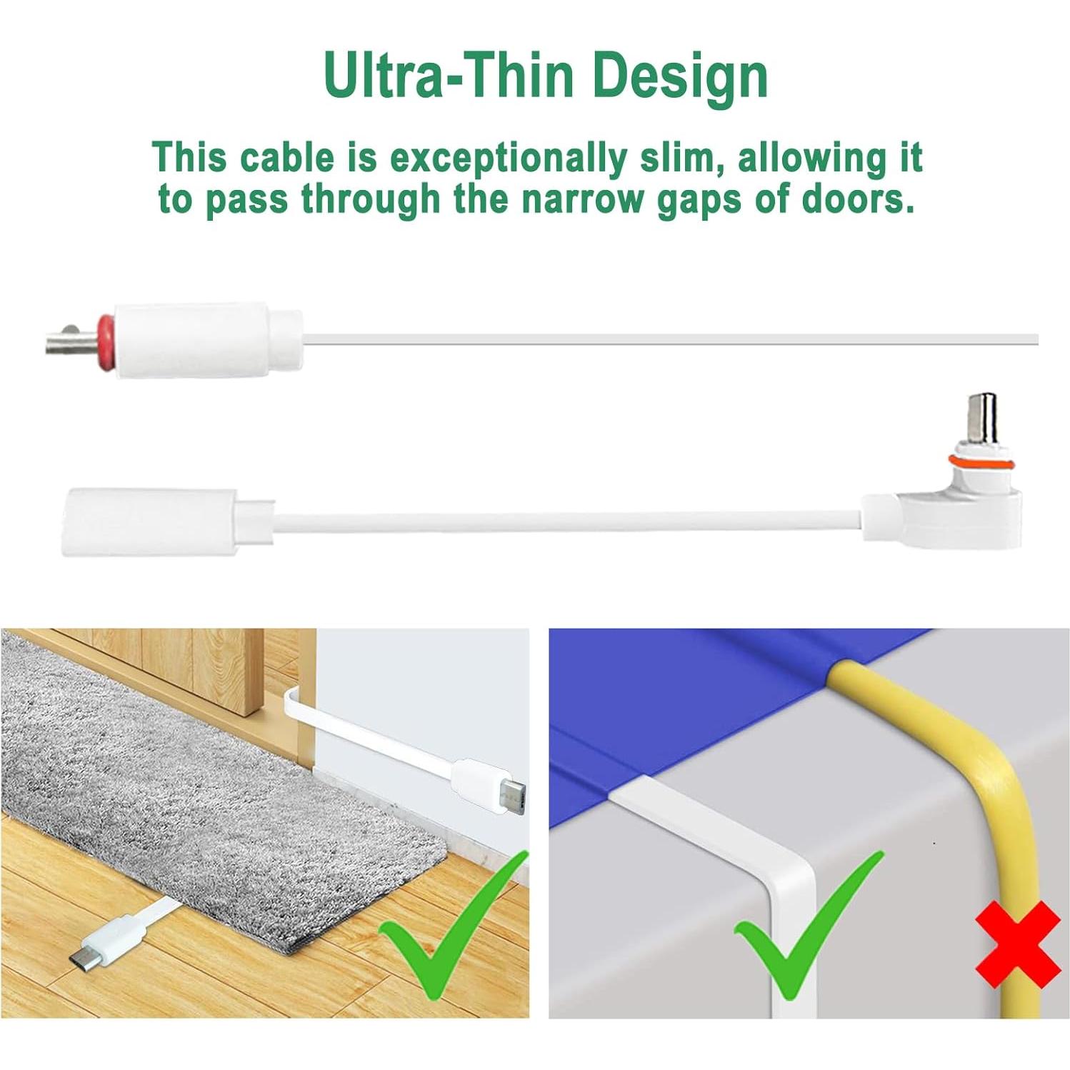 Cable de carga exterior AYIIFEI 26 pies para Arlo y Blink