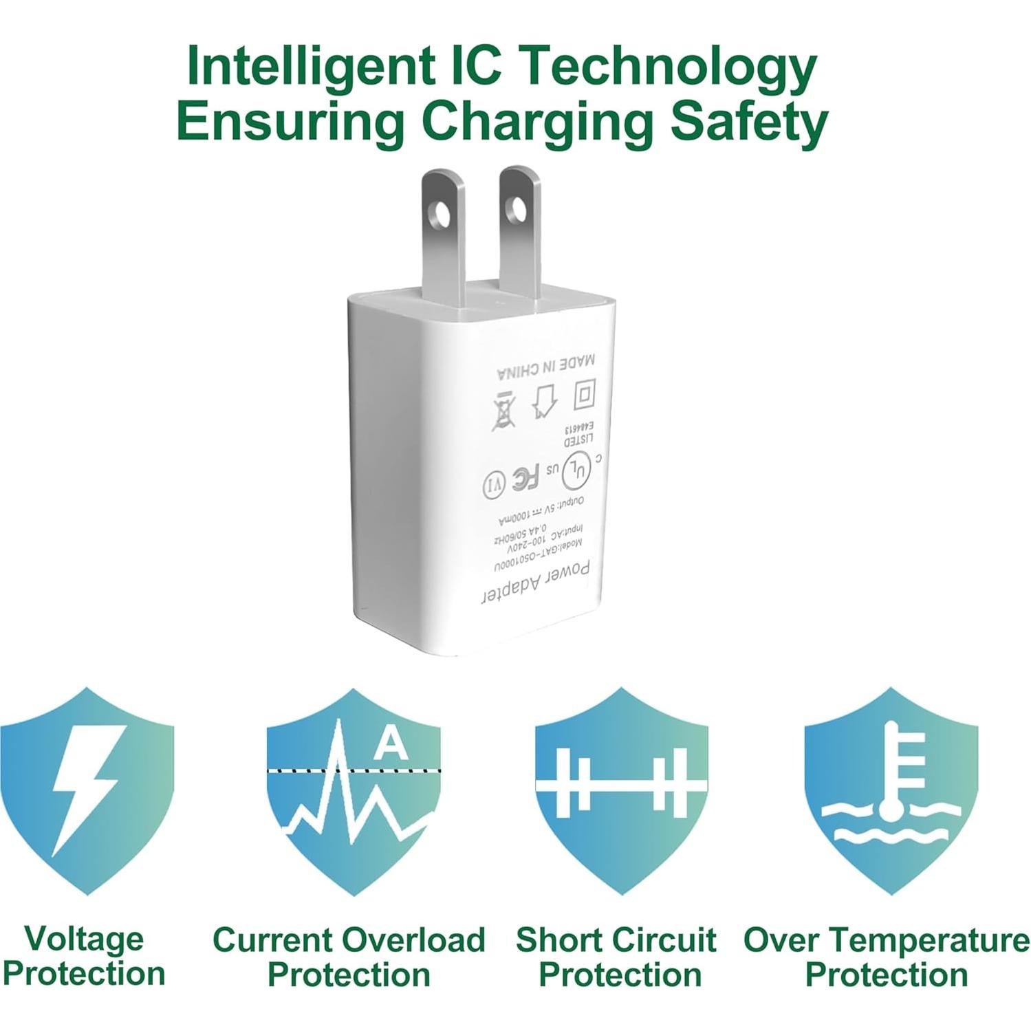Cable de carga exterior AYIIFEI 26 pies para Arlo y Blink