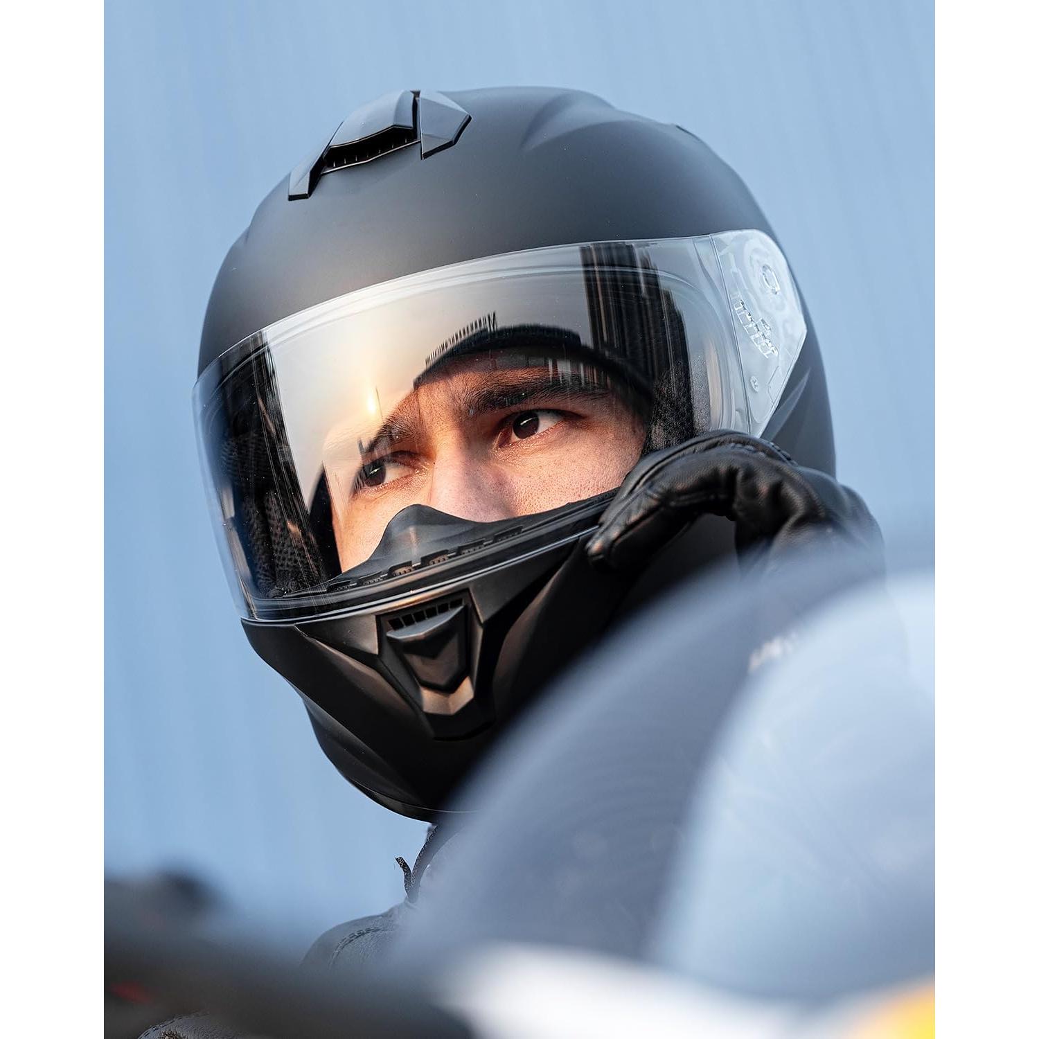Casco de Moto ILM ST-06 Integral Negro Mate Mediano