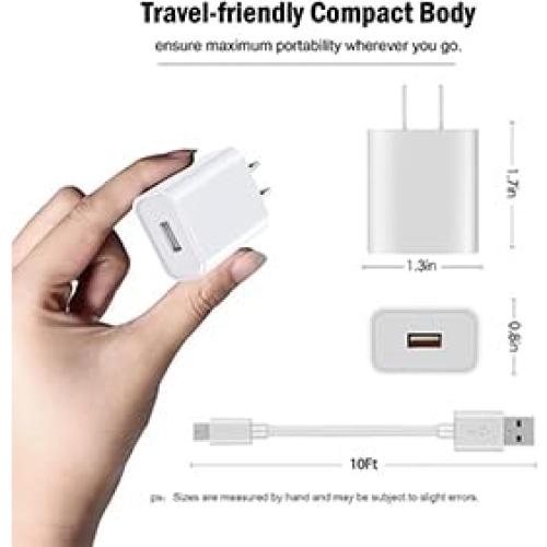 Paquete de 2 adaptadores de corriente 10 pies Samsung Arlo SimpliSafe