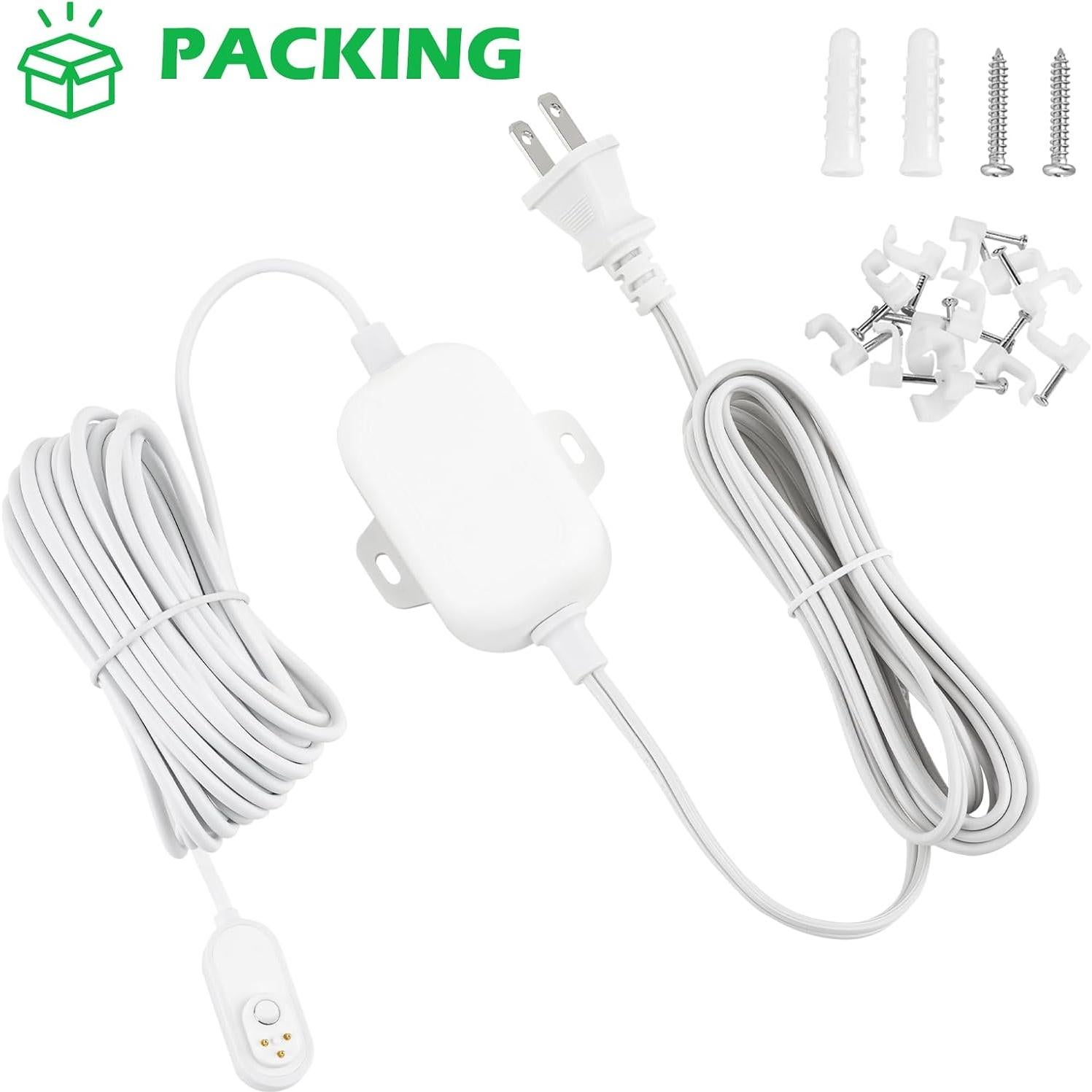 Cable de Carga Magnético Alertcam para Arlo Pro 5S/4/3 Floodlight/Ultra 2 - 9m