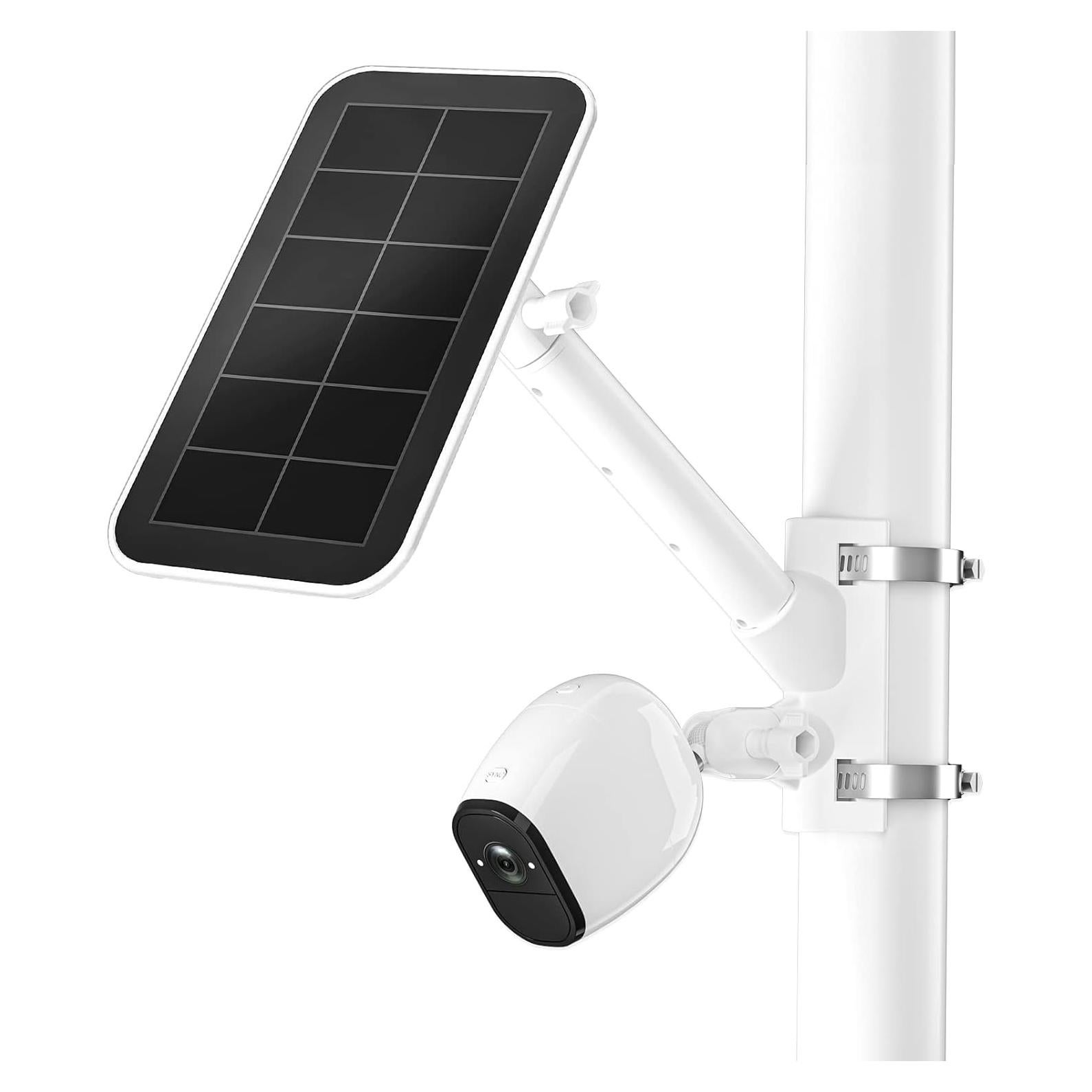 Soporte de Montaje en Poste HOLACA para Panel Solar Arlo - Blanco