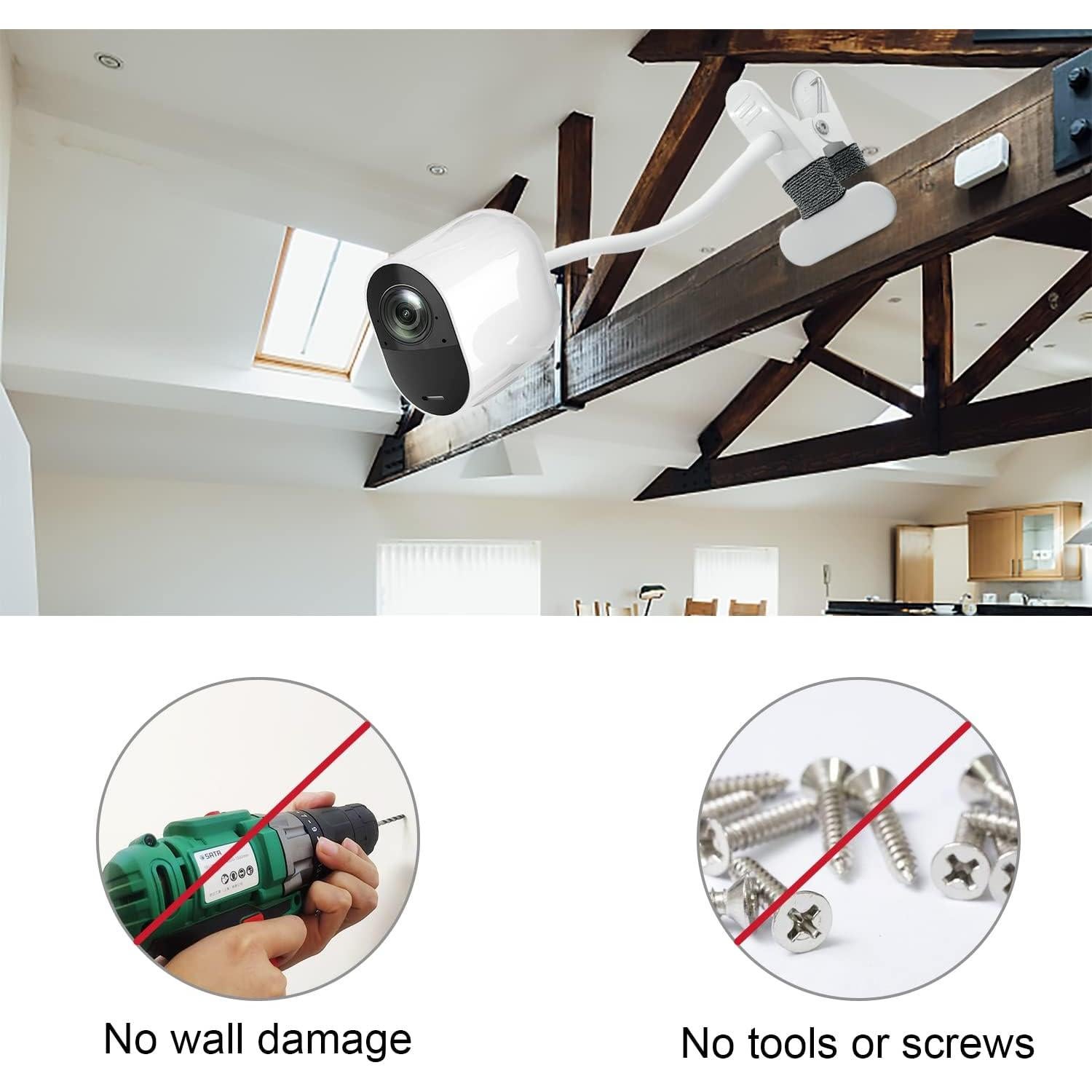 Soporte de Abrazadera Flexible AOZTSUN para Arlo - 2 Unidades