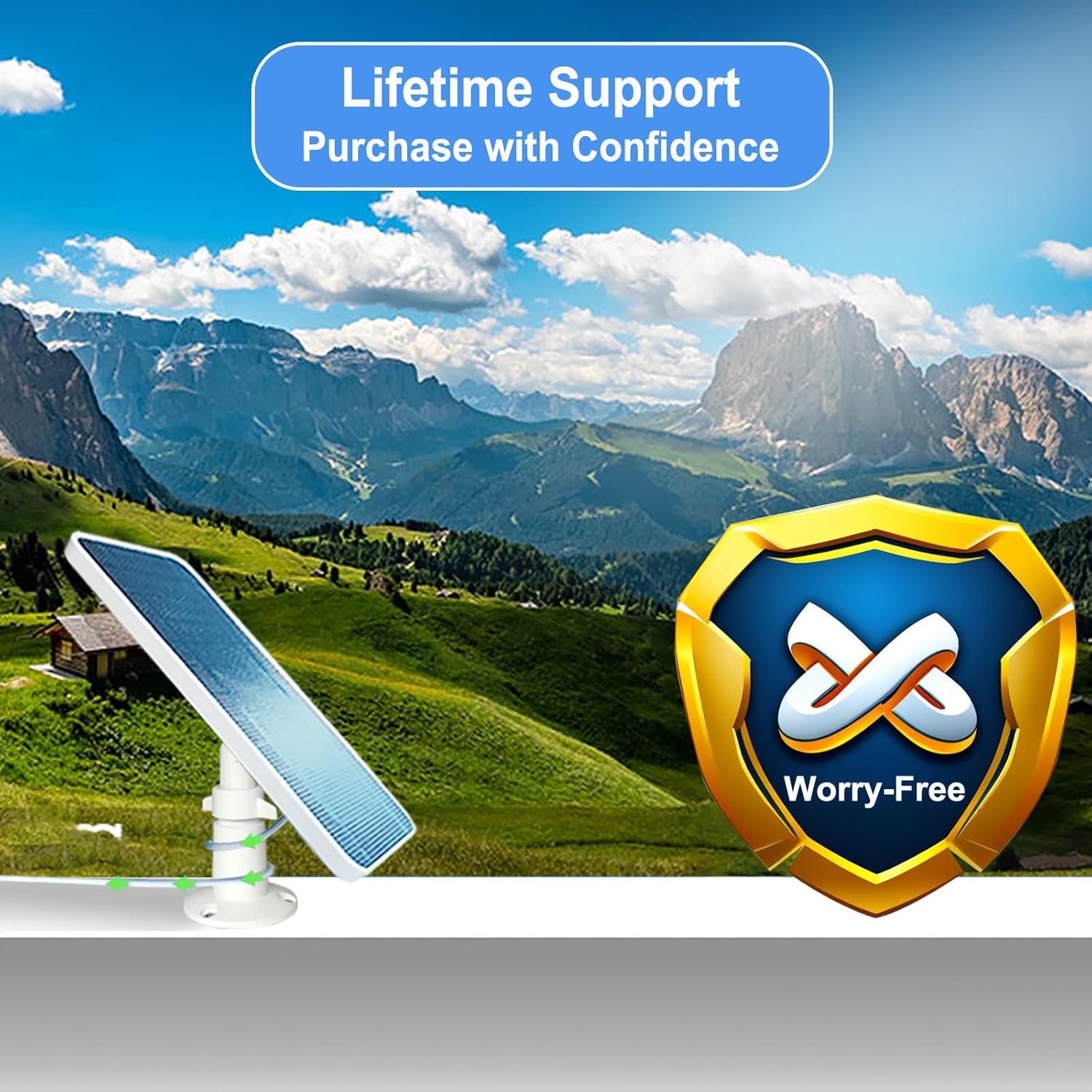 Cargador Solar JJMASEE para Cámaras Arlo Pro 4/5S/Ultra - 3 Unidades