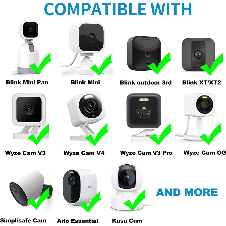 Cable de Extensión de Alimentación Micro USB JJMASEE 3.05m Blanco