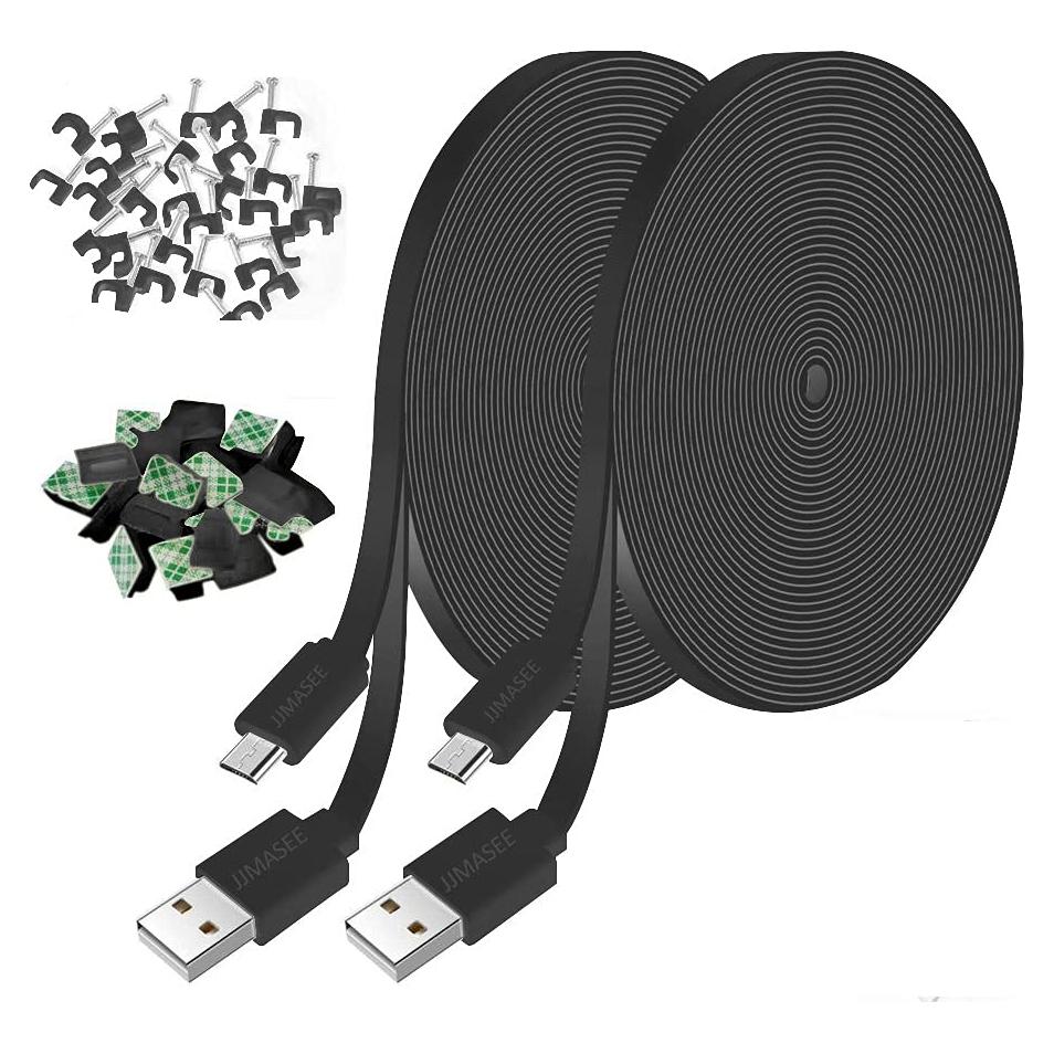 Cable de Extensión de Poder JJMASEE 8m Micro USB para Cámaras