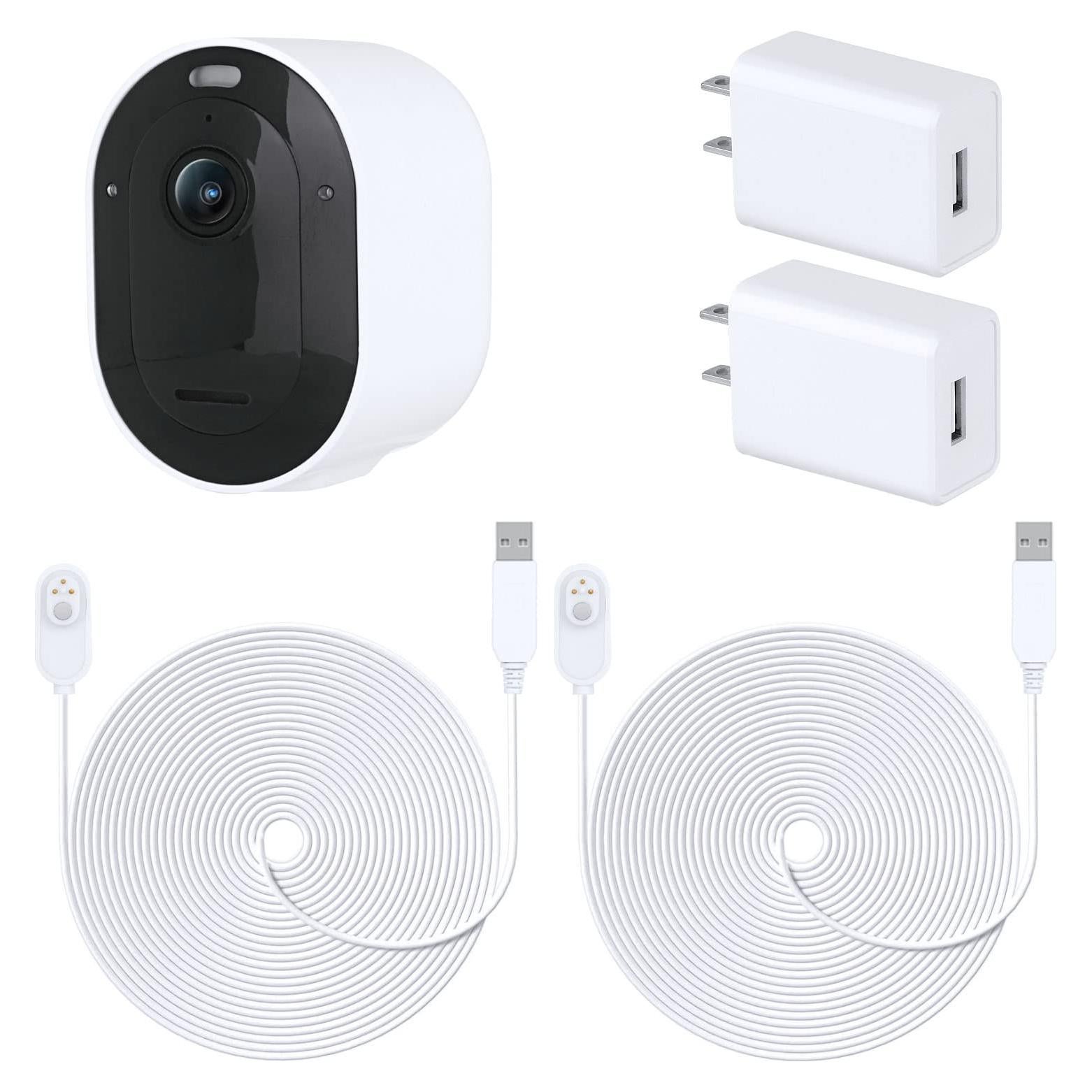 Paquete de 2 Cables de Carga Magnéticos 9M para Arlo Pro 3/4/5S/Ultra