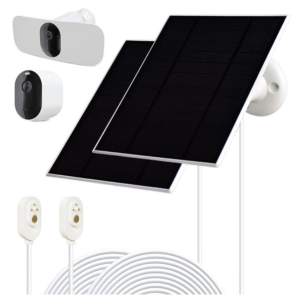 Cargador Solar KAROTTO 2 Pack para Cámaras Arlo Pro 4, 3, 5S 2K