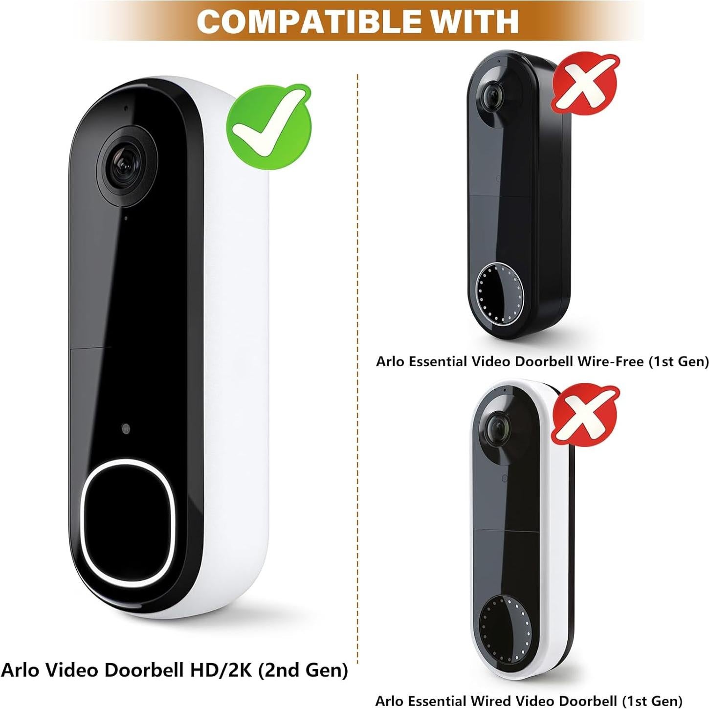 Cable Transformador Timbre Arlo Video Doorbell 2K 5m Resistente