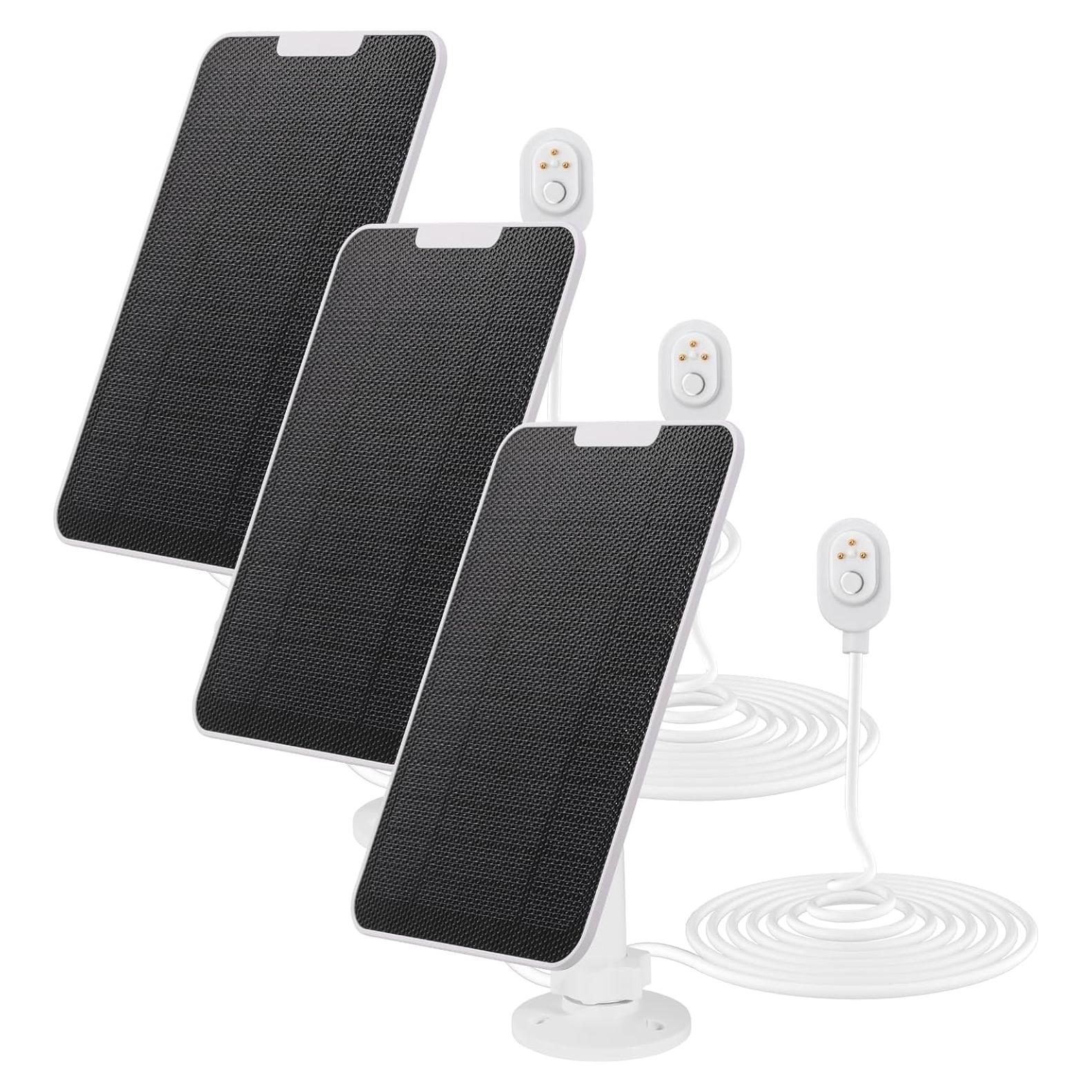 Cargador Solar WGKLLY 4W para Cámaras Arlo Pro 3/4/Ultra - 3 Pack