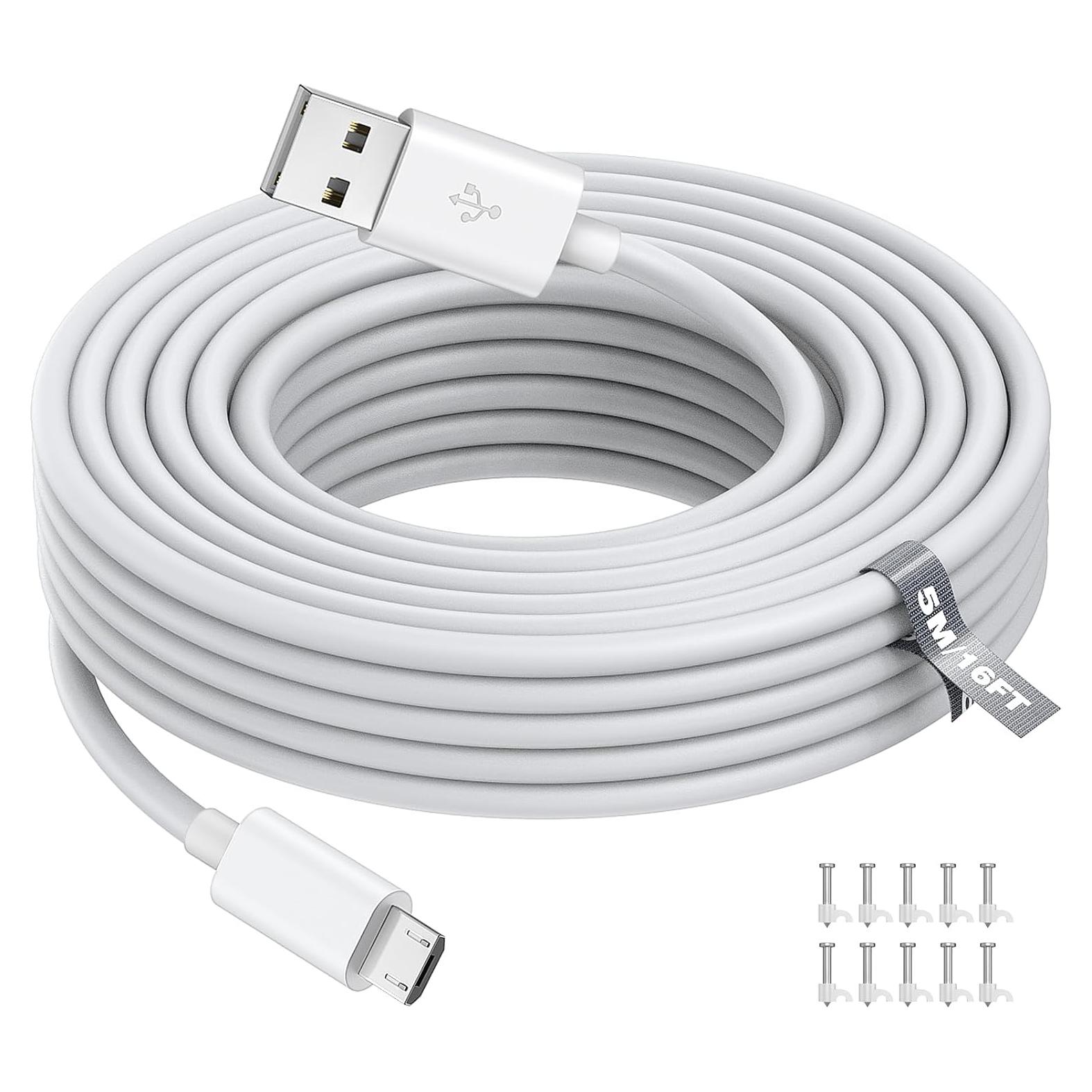 Cable de Extensión de Alimentación Micro USB 5M ASKUBSKU