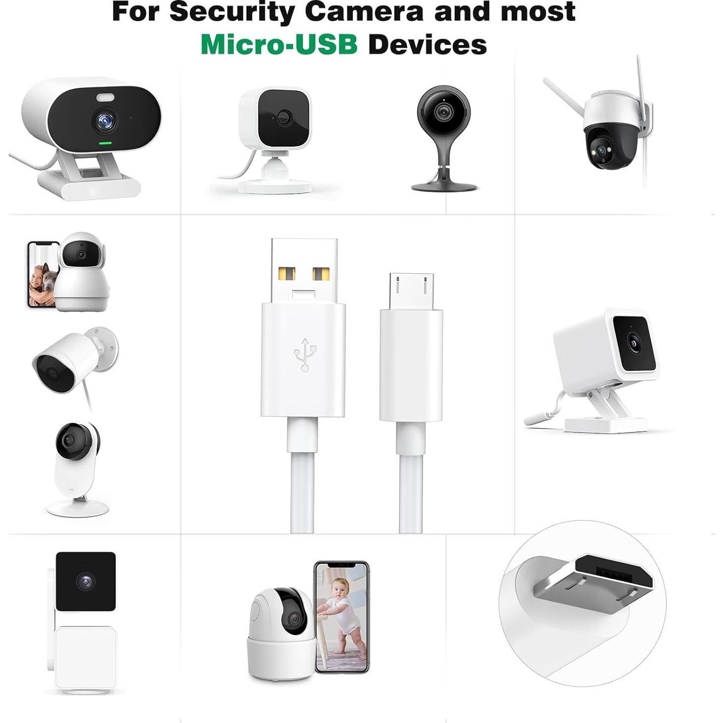 Cable de Extensión de Alimentación Micro USB 5M ASKUBSKU