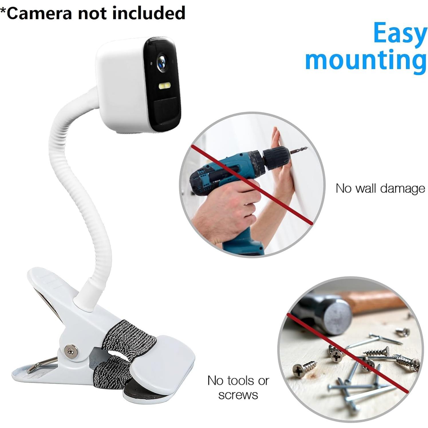 Soporte de Cámara Ajustable OkeMeeo para eufyCam y Arlo - 2 Paquetes