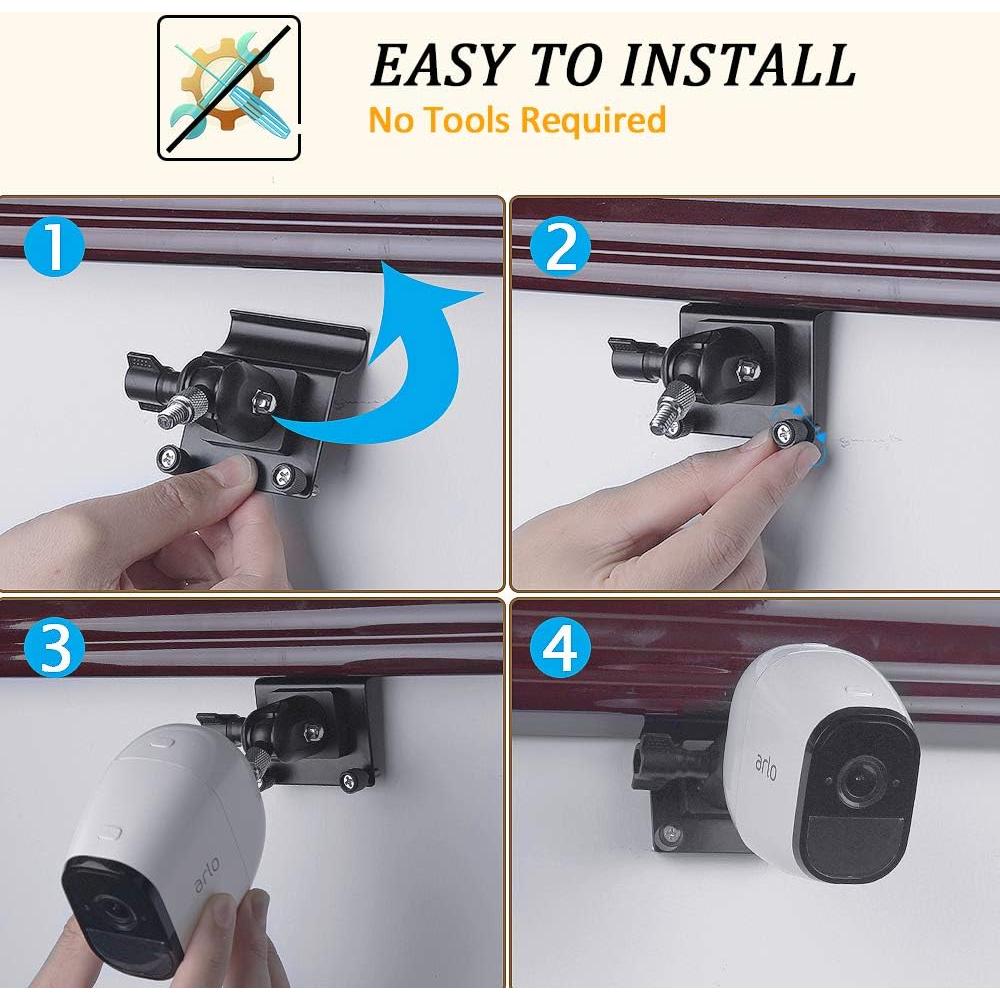 Clips de Vinilo HOLACA para Cámaras de Seguridad - 2 Unidades