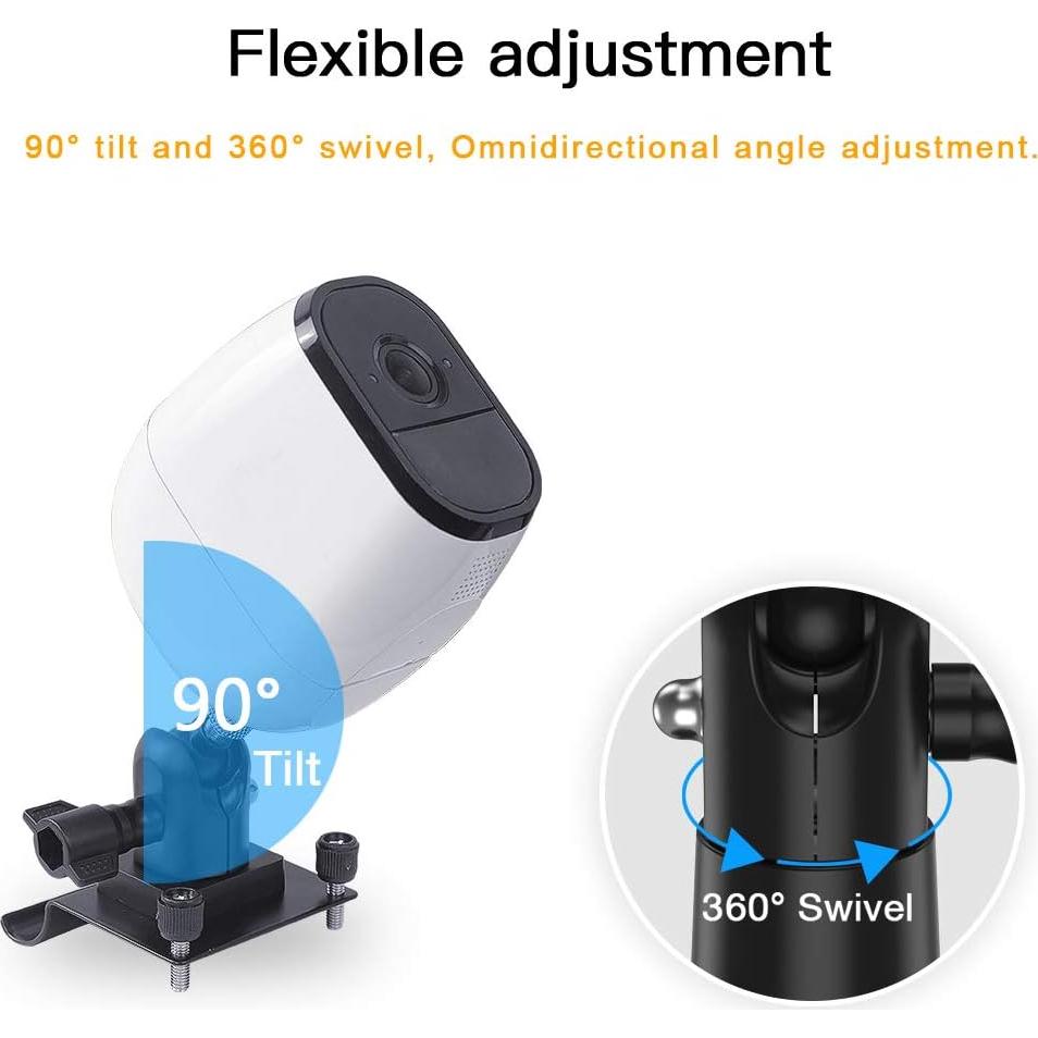 Clips de Vinilo HOLACA para Cámaras de Seguridad - 2 Unidades