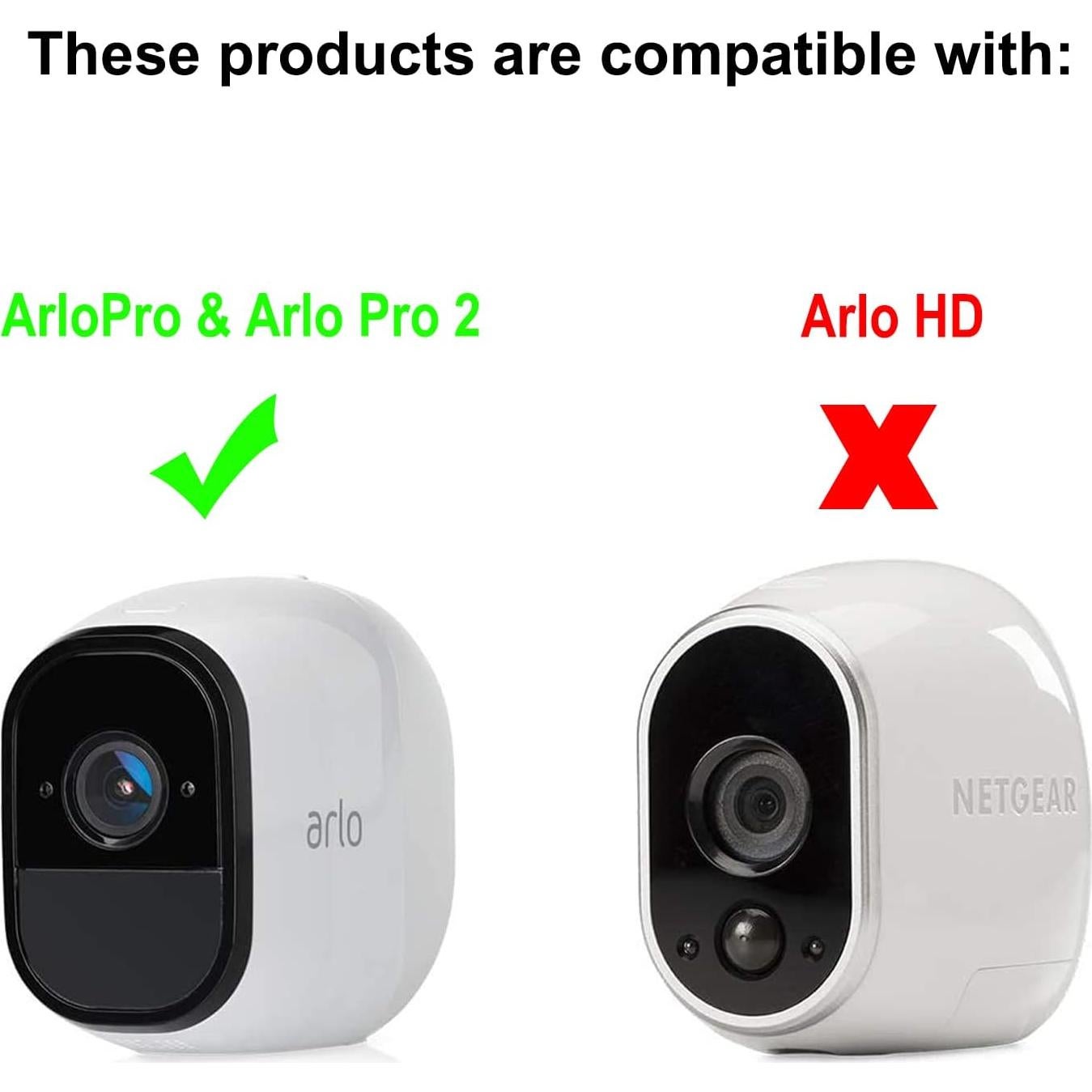 Tectra 3 Fundas de Silicona para Cámara Arlo Pro/Pro 2 - Negro