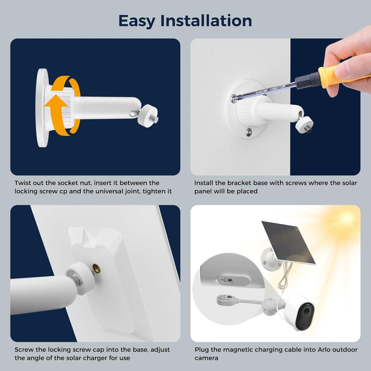 Cargador Solar Xwartre 6V para Cámaras Arlo Pro 5s/4/3