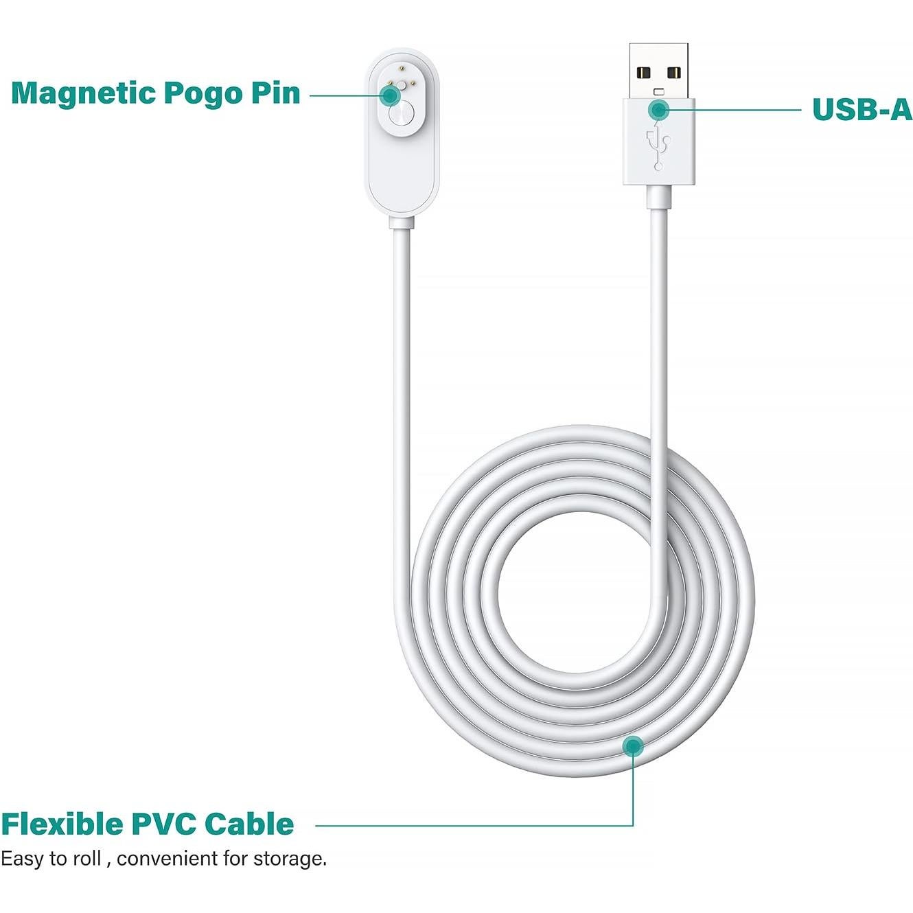 Cable de Carga Magnético TUSITA 3m para Arlo Ultra Pro 3 4 5